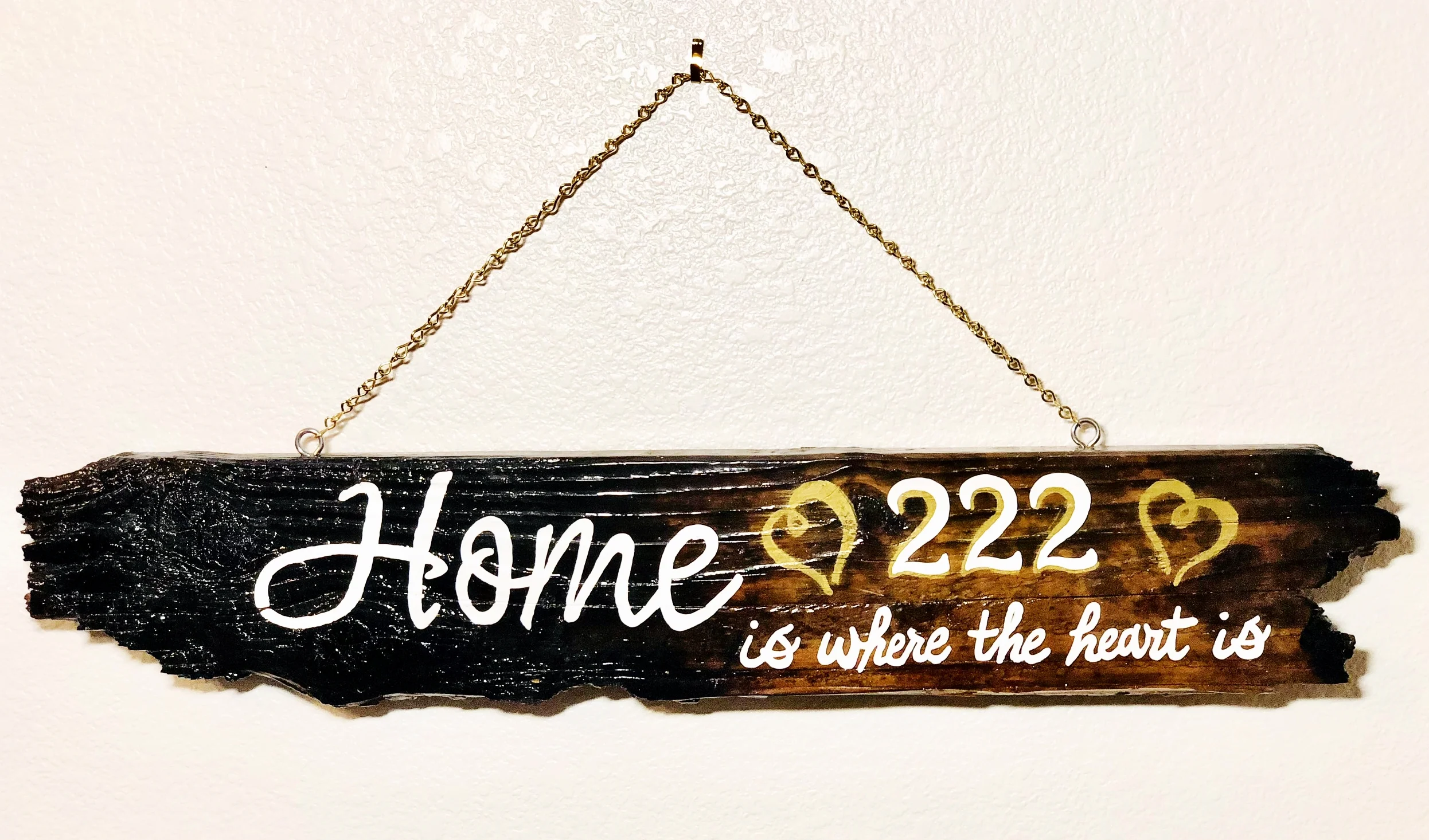 Sign from burnt fence