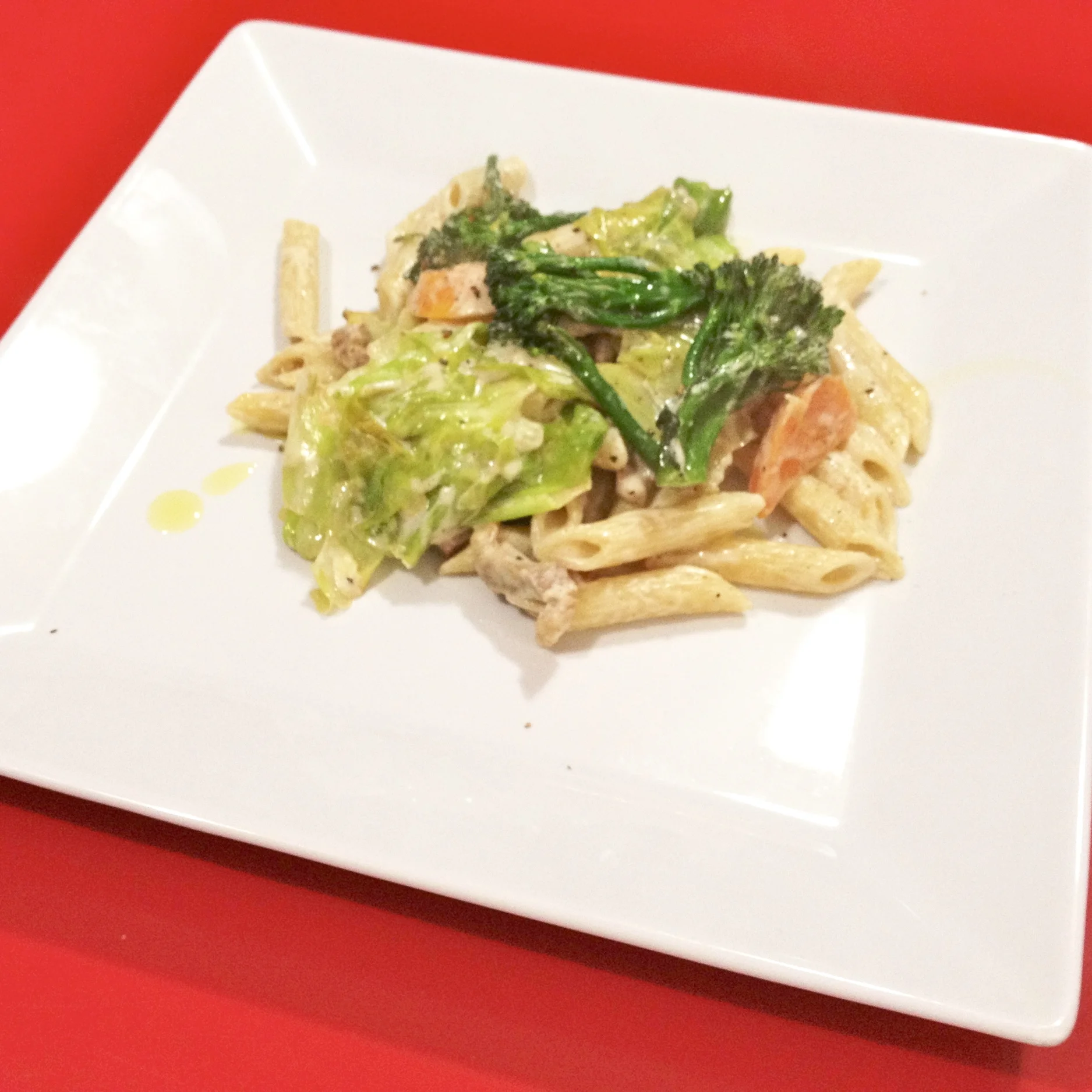 春野菜のクリームソース