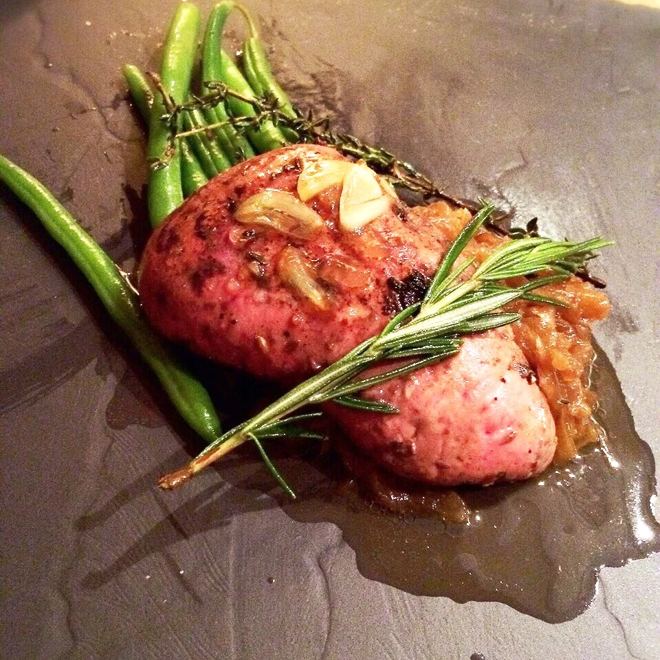 Fegatto di Vittello al burro all'aglio