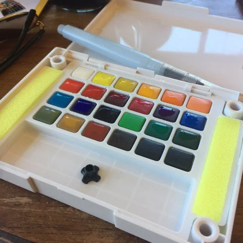 My brand new color palette! Time to put color