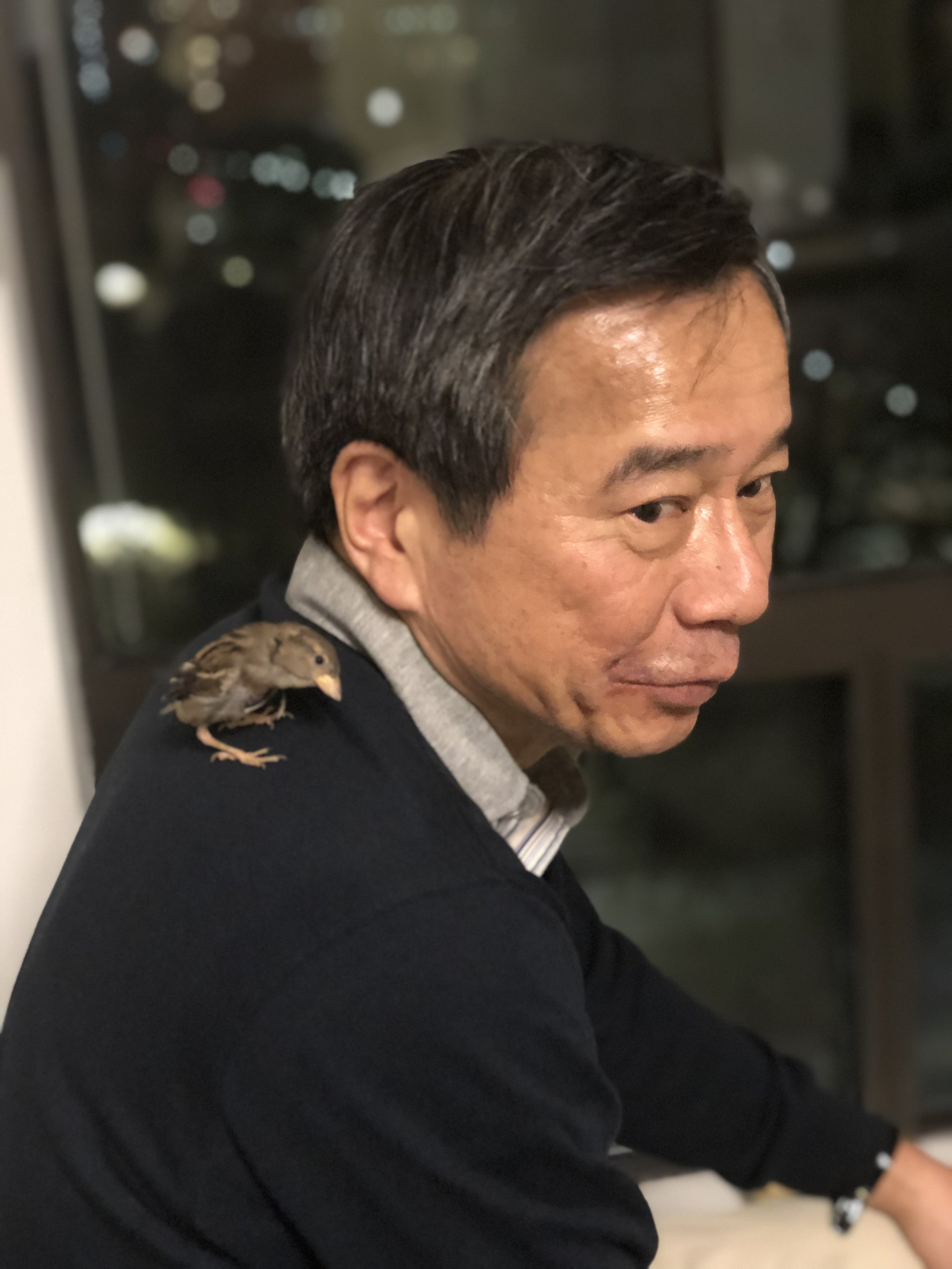 Dad with Rio chan