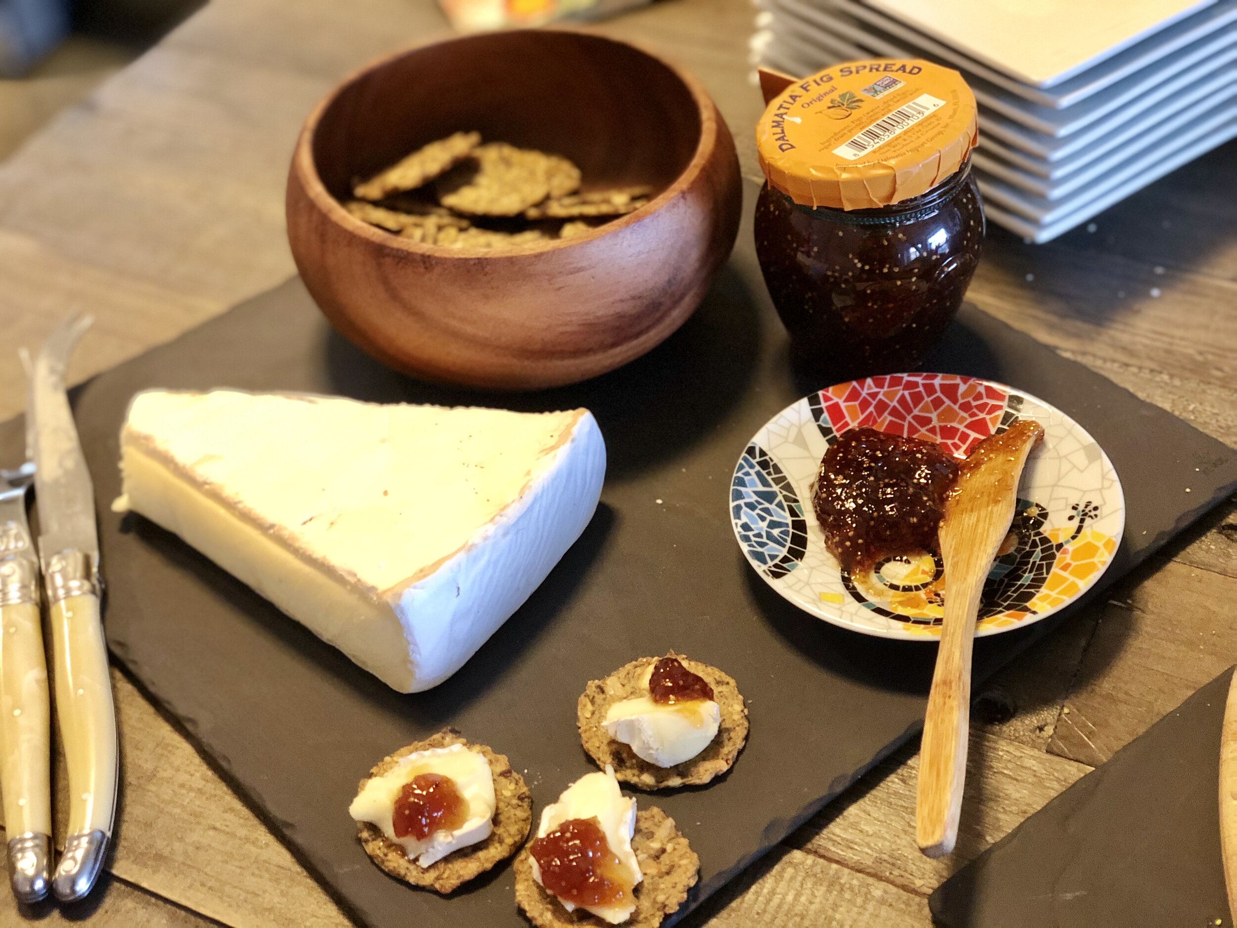 Brie Cheese with Fig Jam