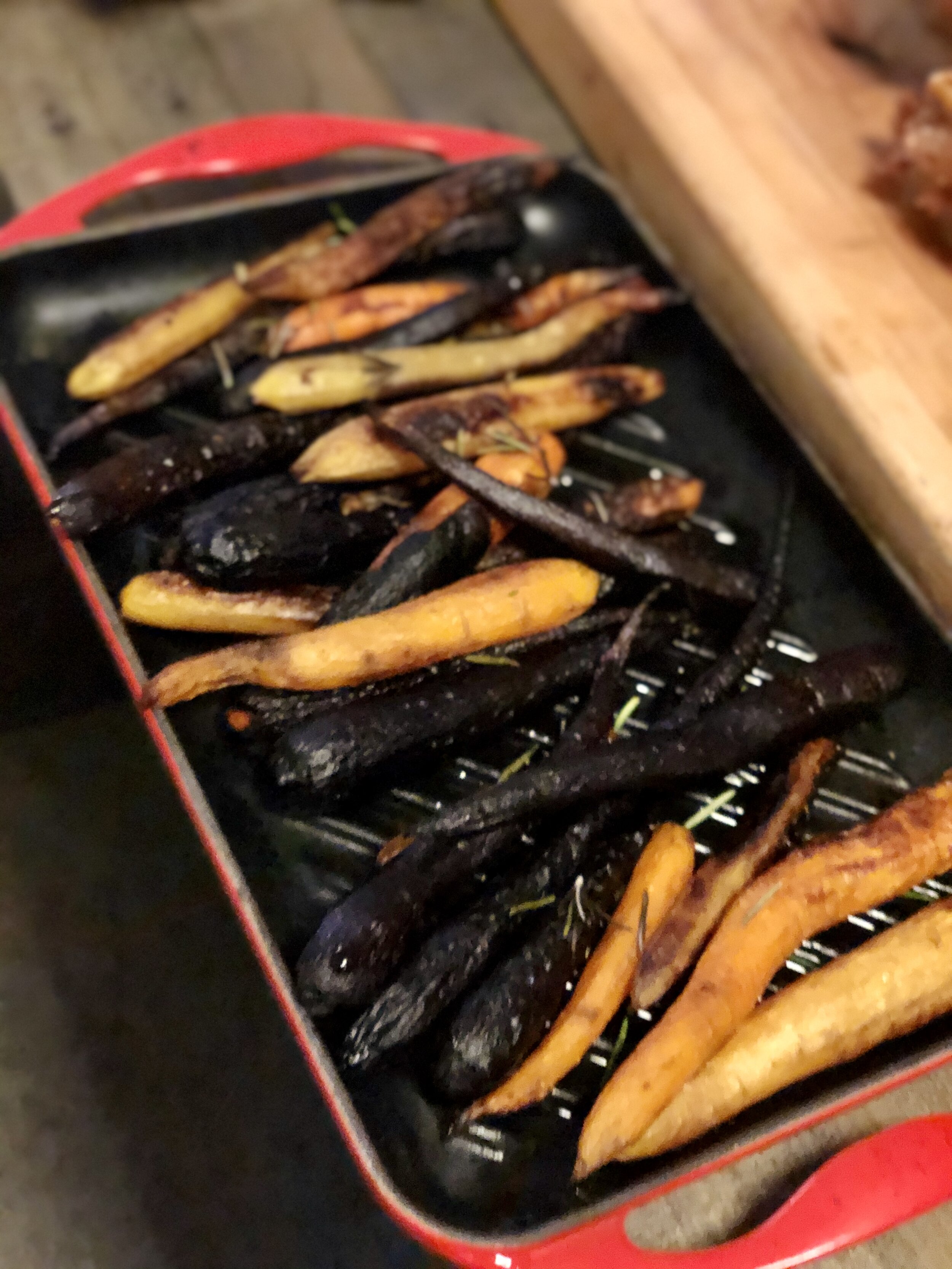 Roasted Tricolor carrots
