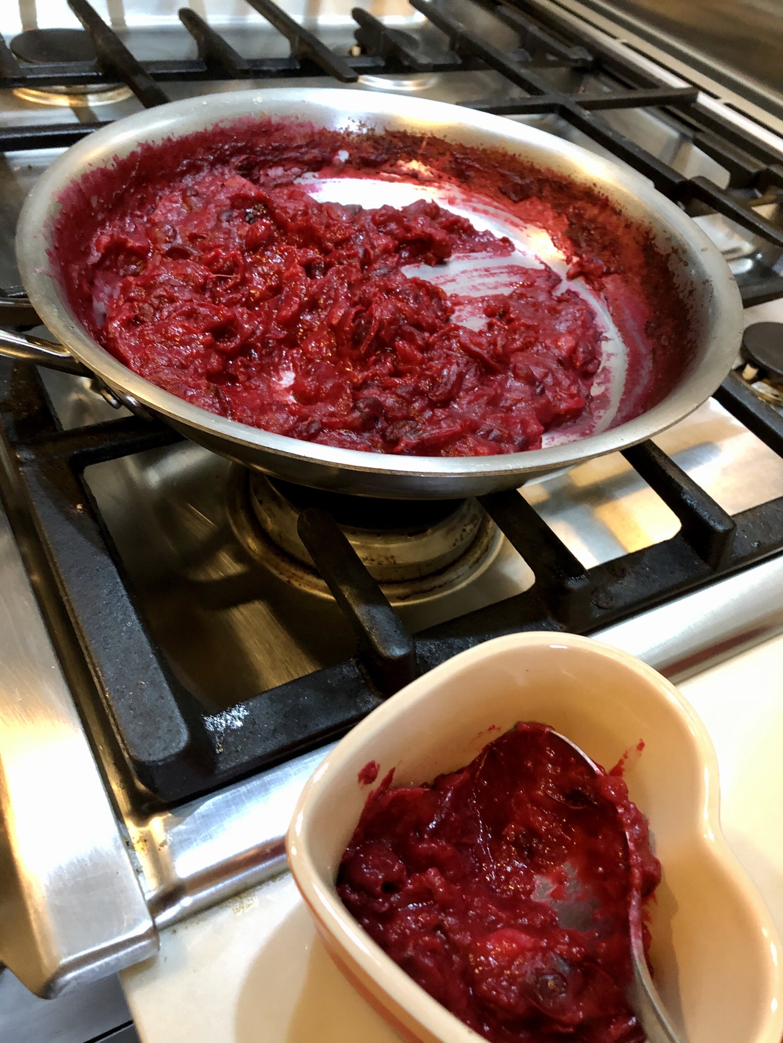 Homemade cranberry sauce