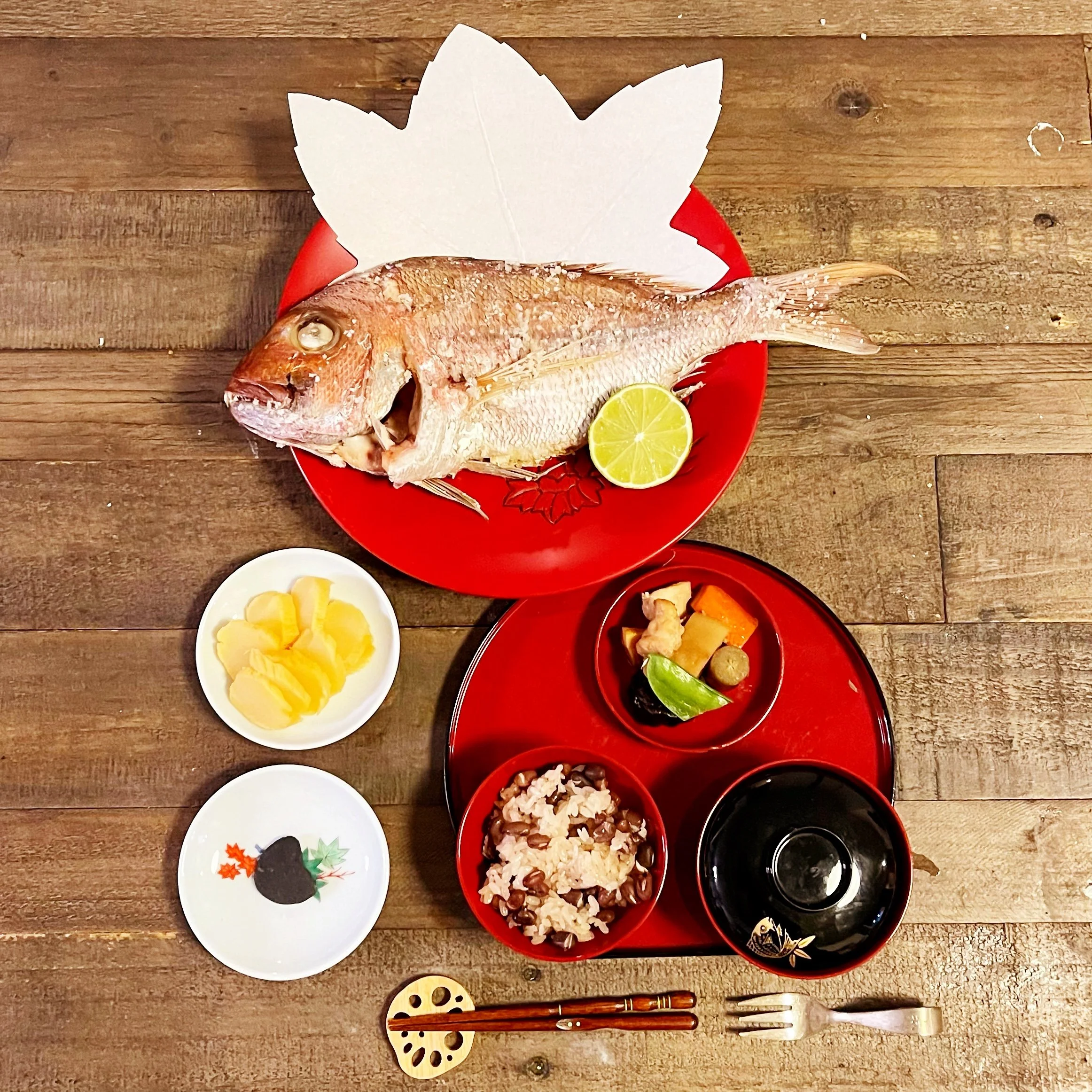 “Okuizome” (first meal) for Lumi