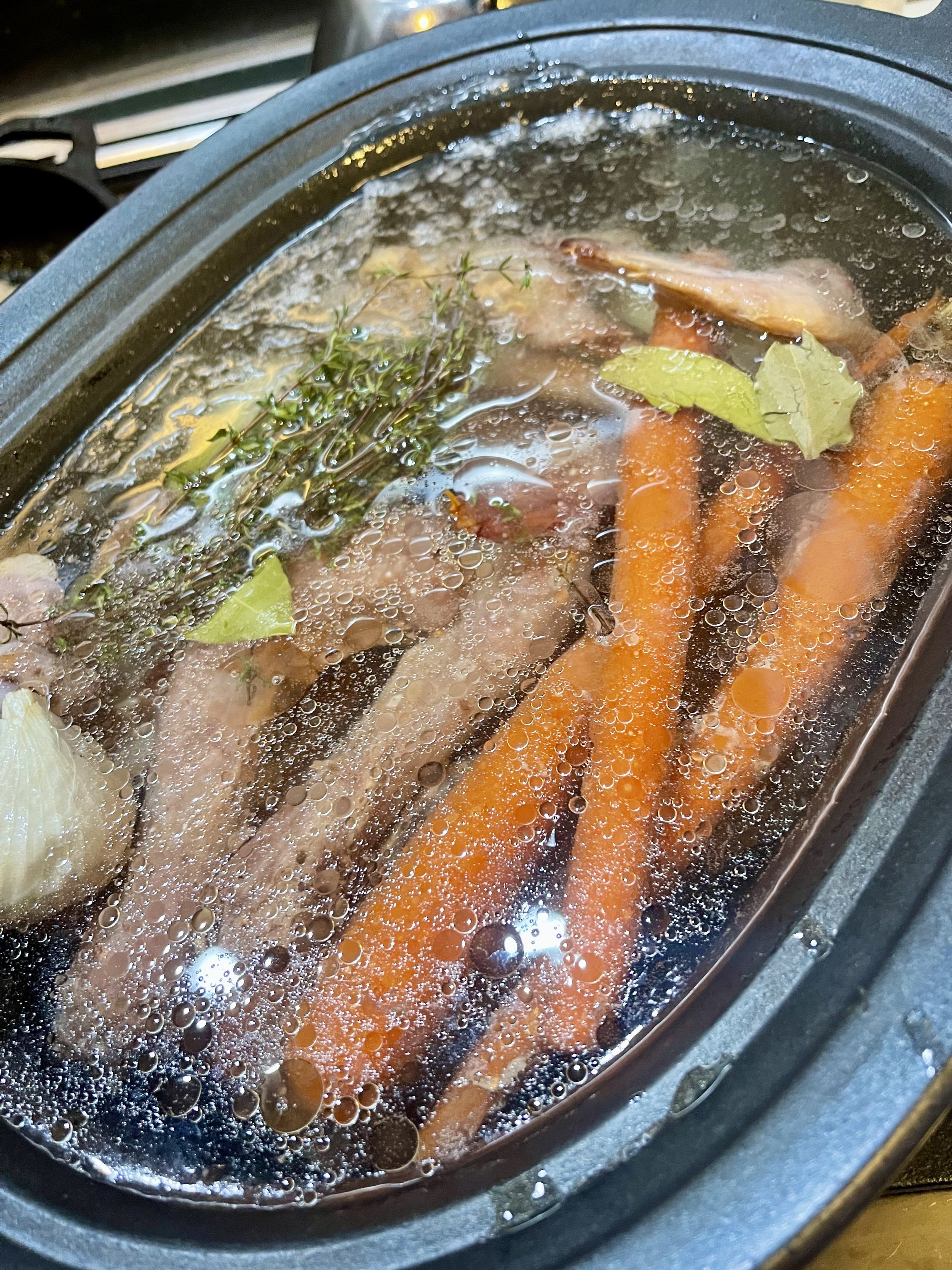 Making Duck stock from Bone