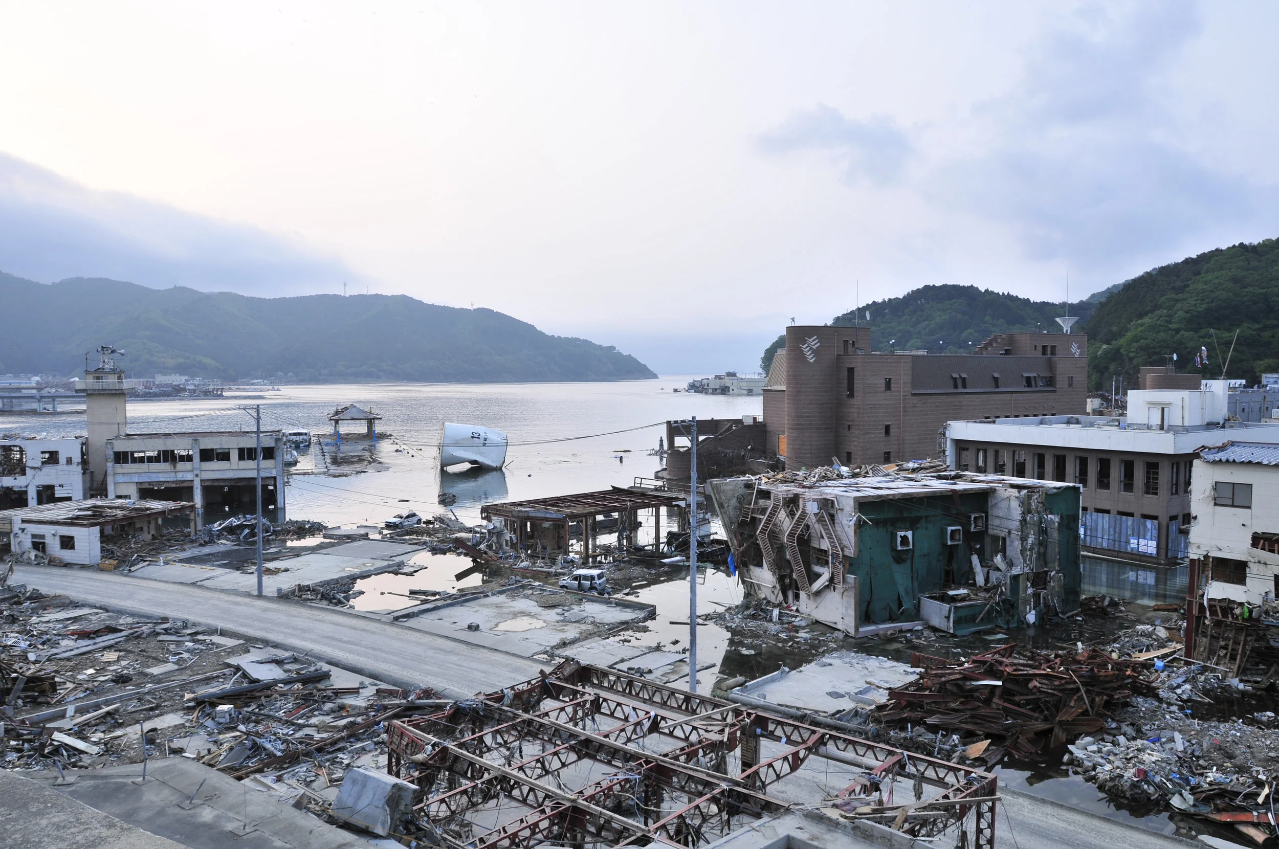 Destruction in Sendai, March 11 2011.