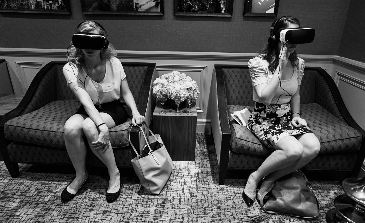 Temme's VR demo at the Social Good Summit hosted by Mashable and the United Nations Foundation, NYC.