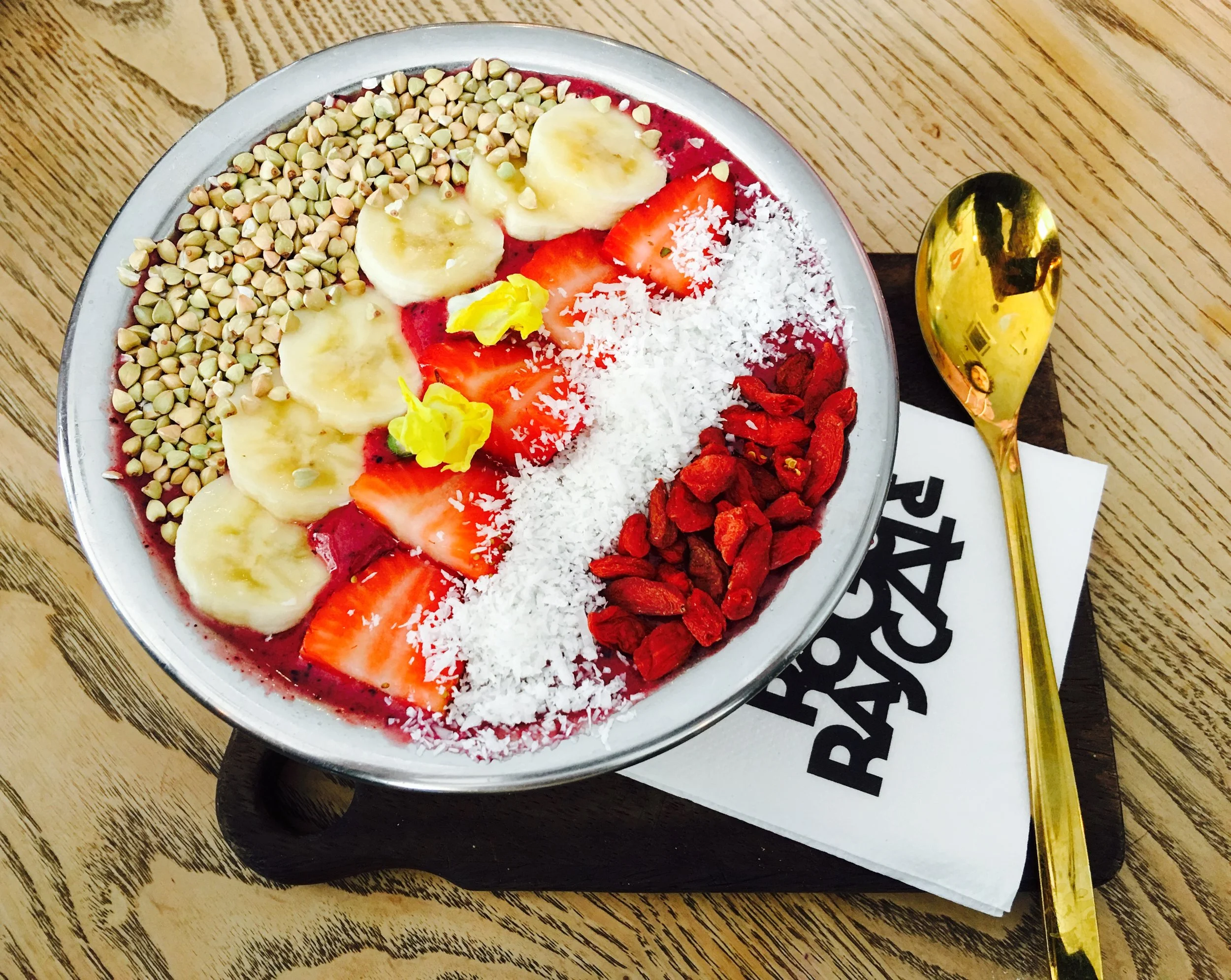 The Acai Bowl at the Rogue and Rascal, Pt Lincoln.