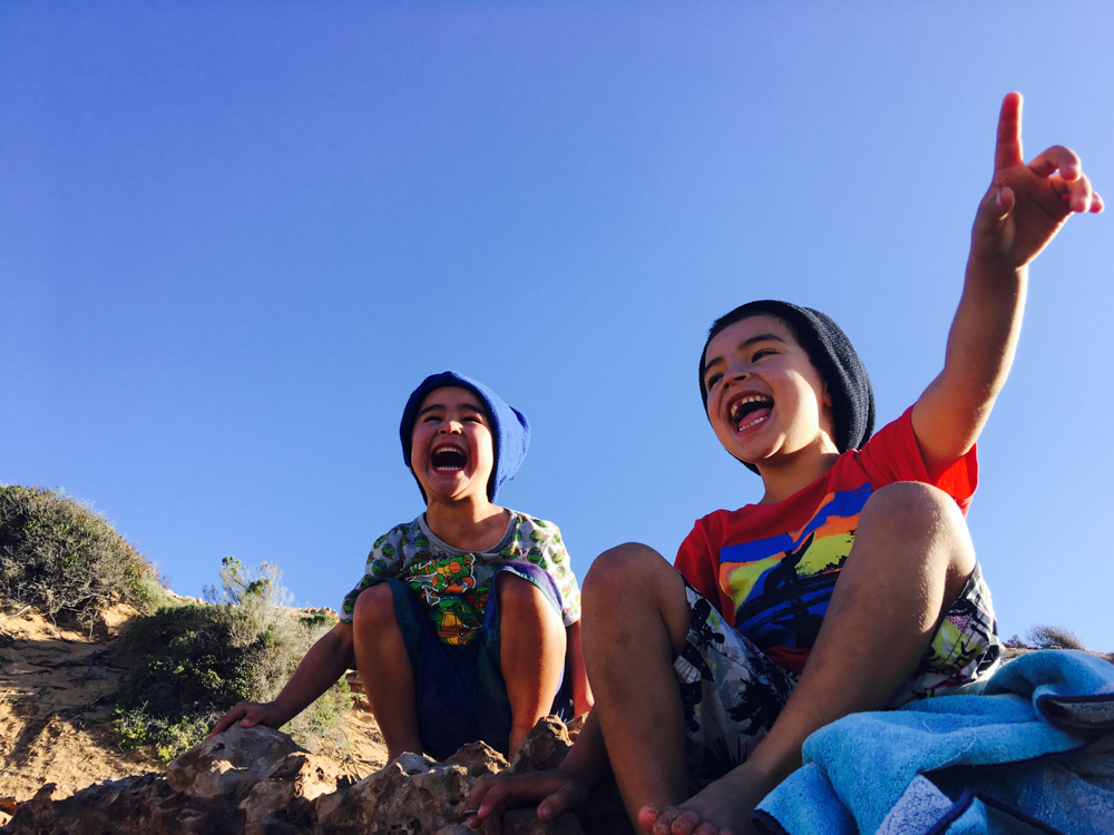 Hunter (left) and Ryder (right): Follow their adventures on Instagram @takanamitrouble