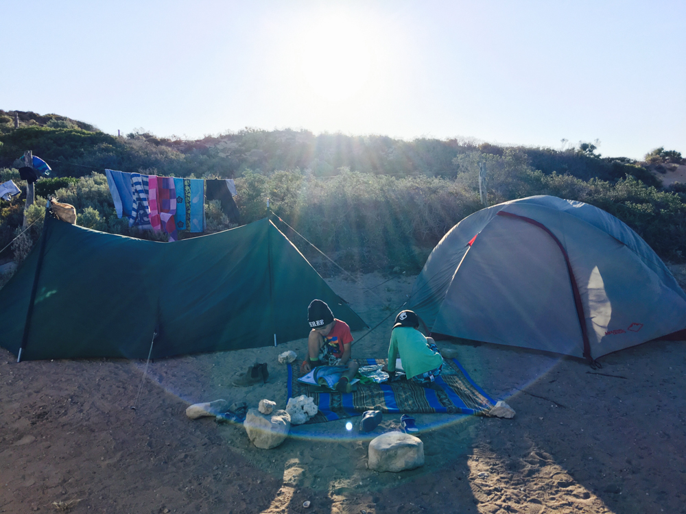 Tent life at Catcus