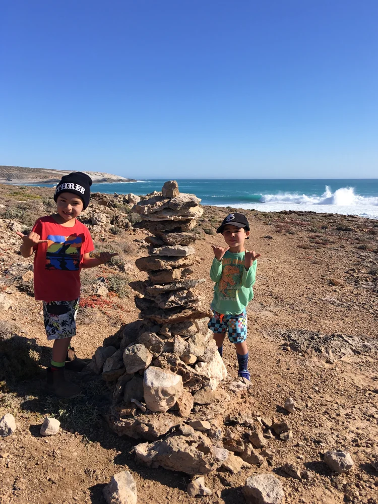 Ryder was meticulous about building the 'cairn'; this took him two days and every piece was very carefully thought-out. He has always claimed he'd like to be a Lego-builder when he grows up, and he took his Lego skills to the rocks 100%.