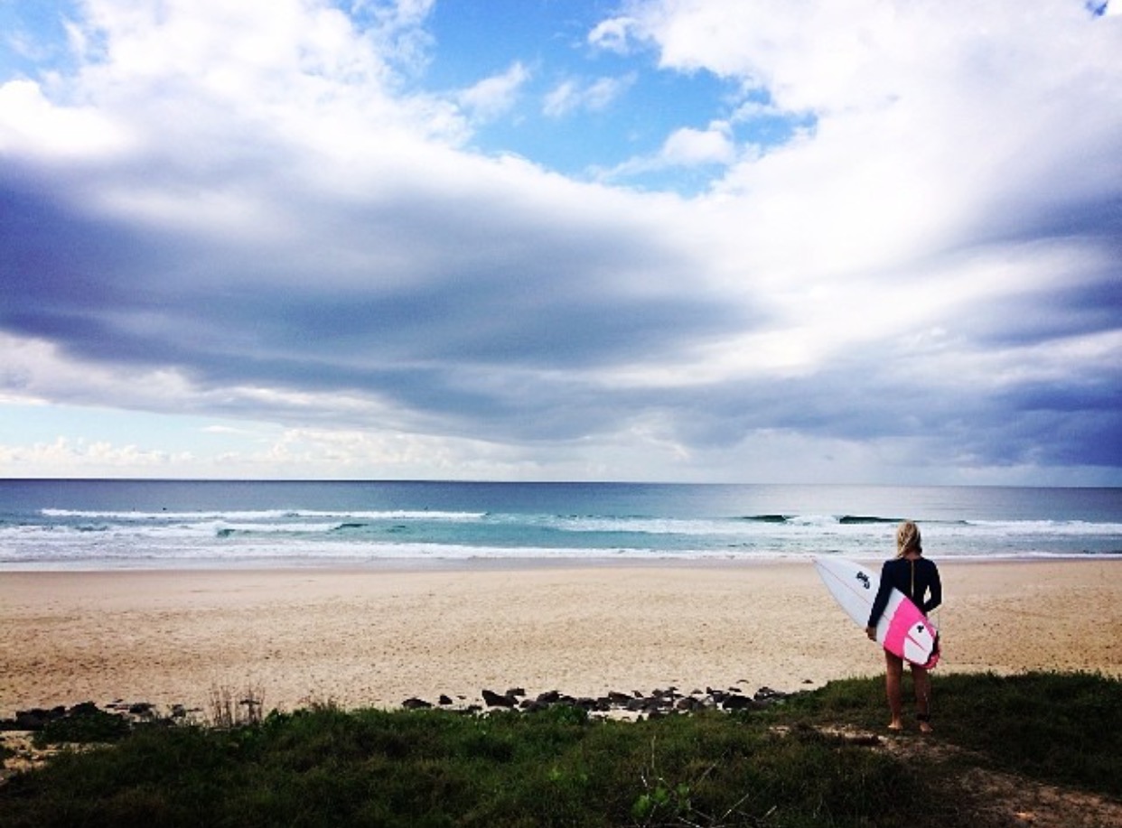 When Celia isn't shooting or being a mum, she is out at her local surf break thriving in nature.