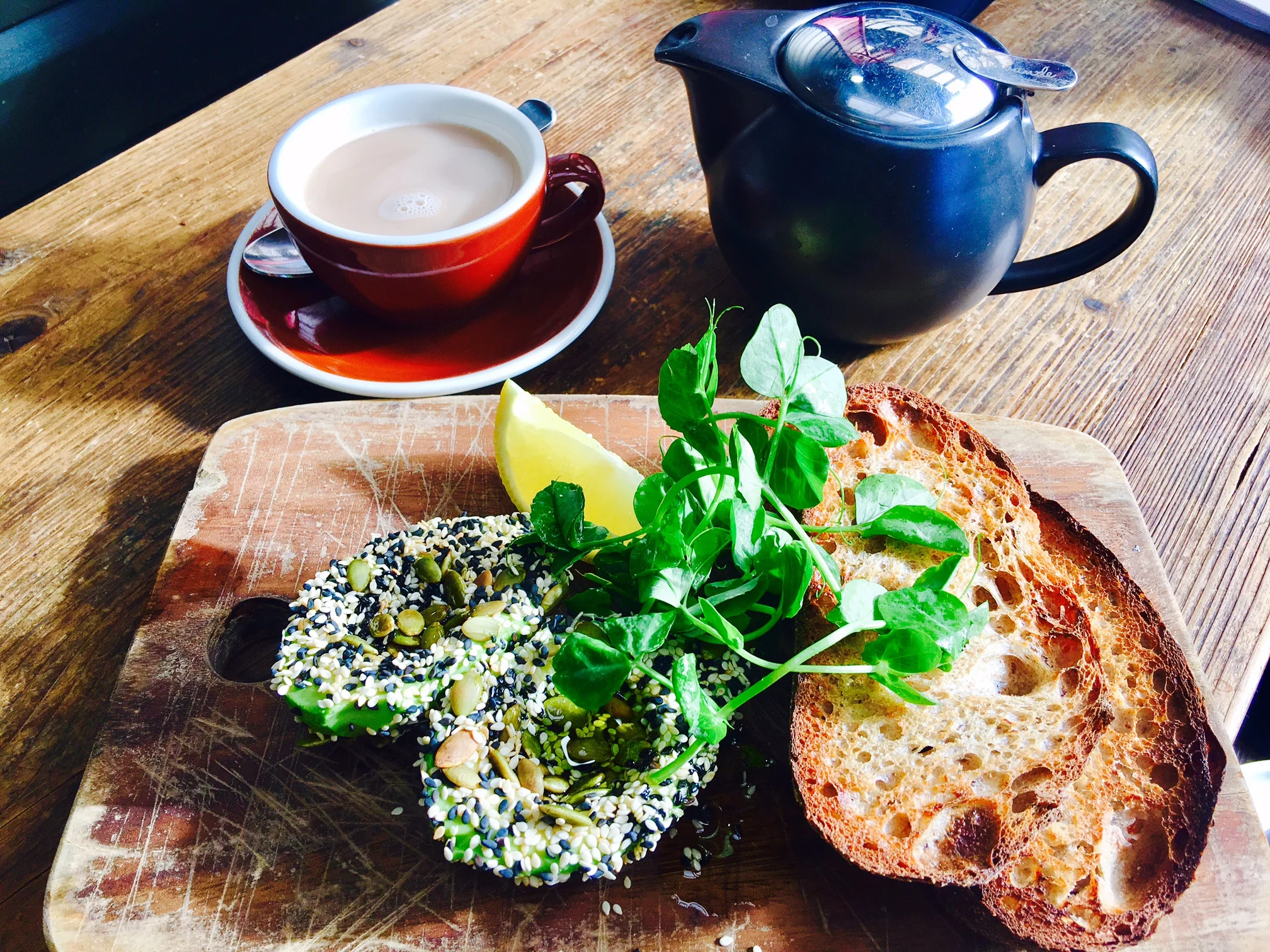 Currently not on the menu anymore, but by far the best vegan option so be sure to ask the kitchen if they can whip up the seeded avocado and sourdough dish.
