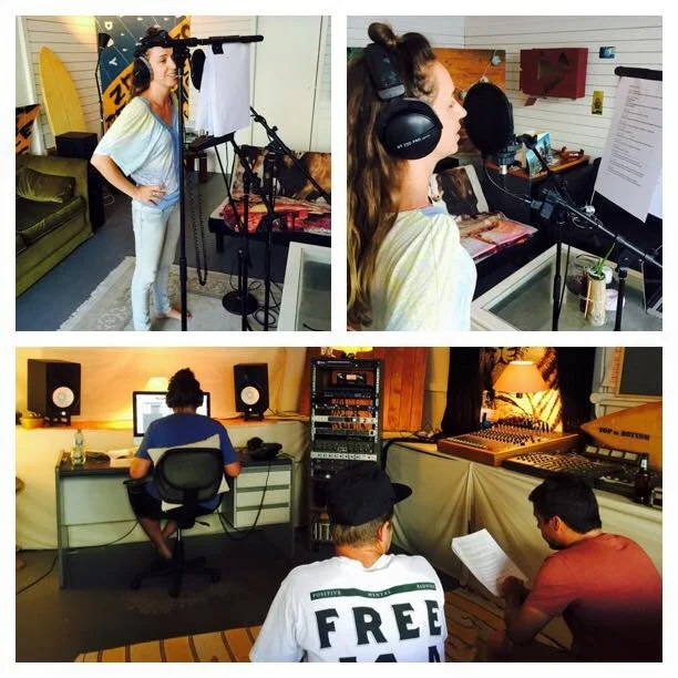 Recording Narration in Byron Bay
