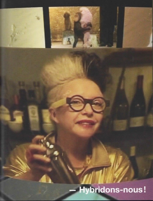 Let’s hybridize one another! ORLAN Remix – Romain Gary, Costa-Gavras, Deleuze et Guattari, 2009, vidéo, 03’52’’