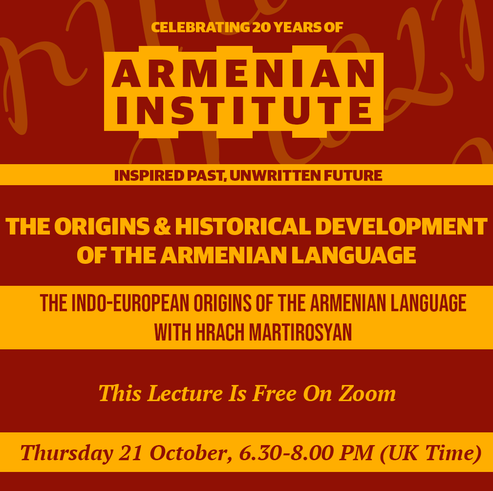 AI Talks w/ Dr. Hrach Martirosyan: The Indo-European Origins Of The Armenian Language with Dr. Hrach Martirosyan