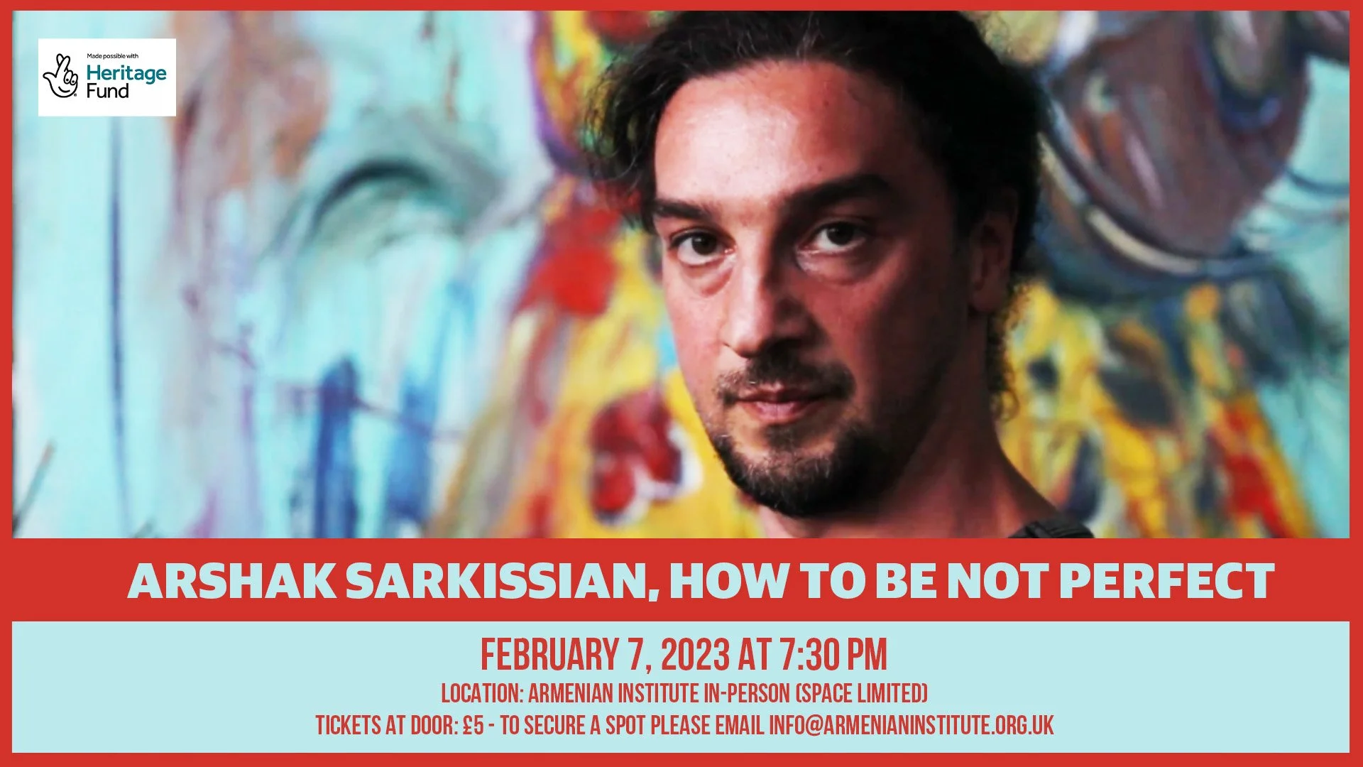 Arshak Sarkissian, How To Be Not Perfect: Film Preview &amp; Conversation 
