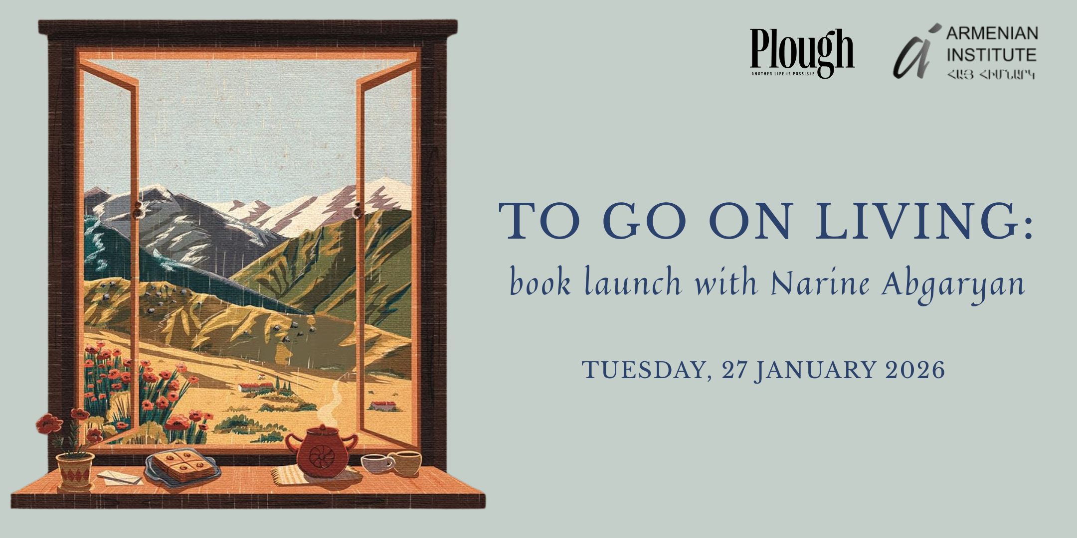 To Go On Living: book launch with Narine Abgaryan