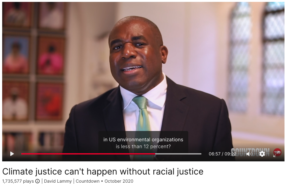 David Lammy at TED Countdown 2020