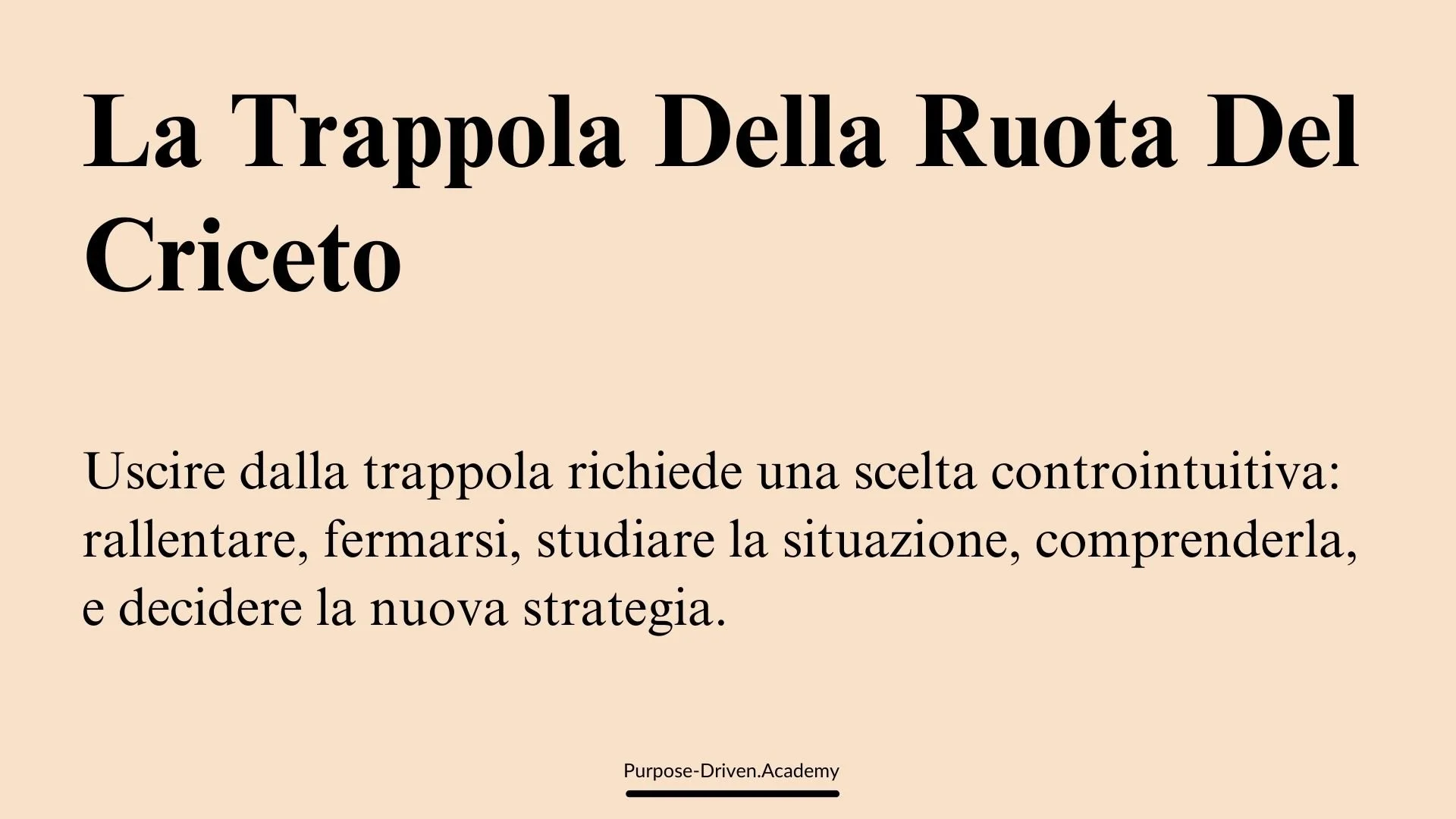 La trappola della ruota del criceto