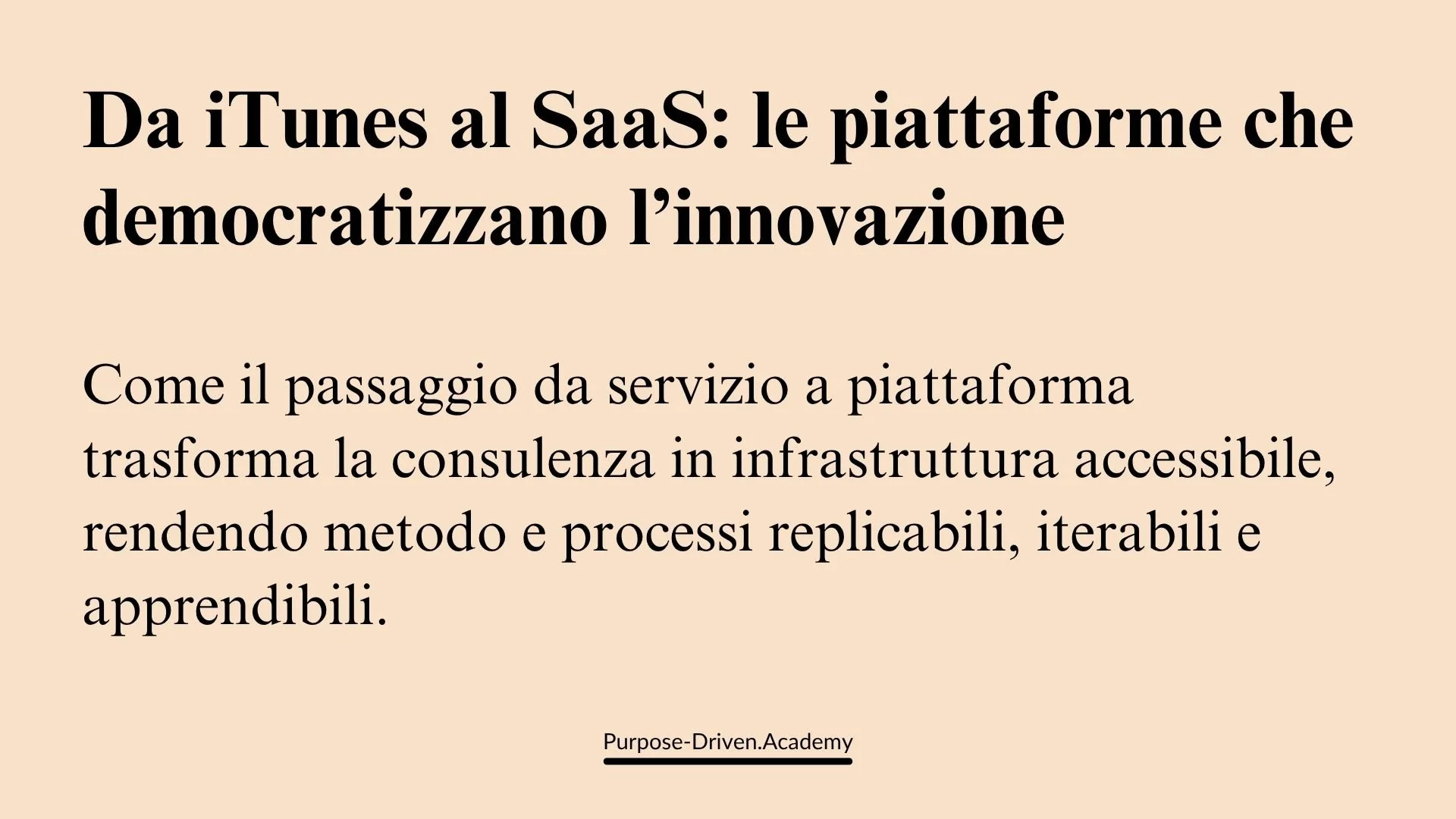 Da iTunes al SaaS: piattaforme che democratizzano l’innovazione