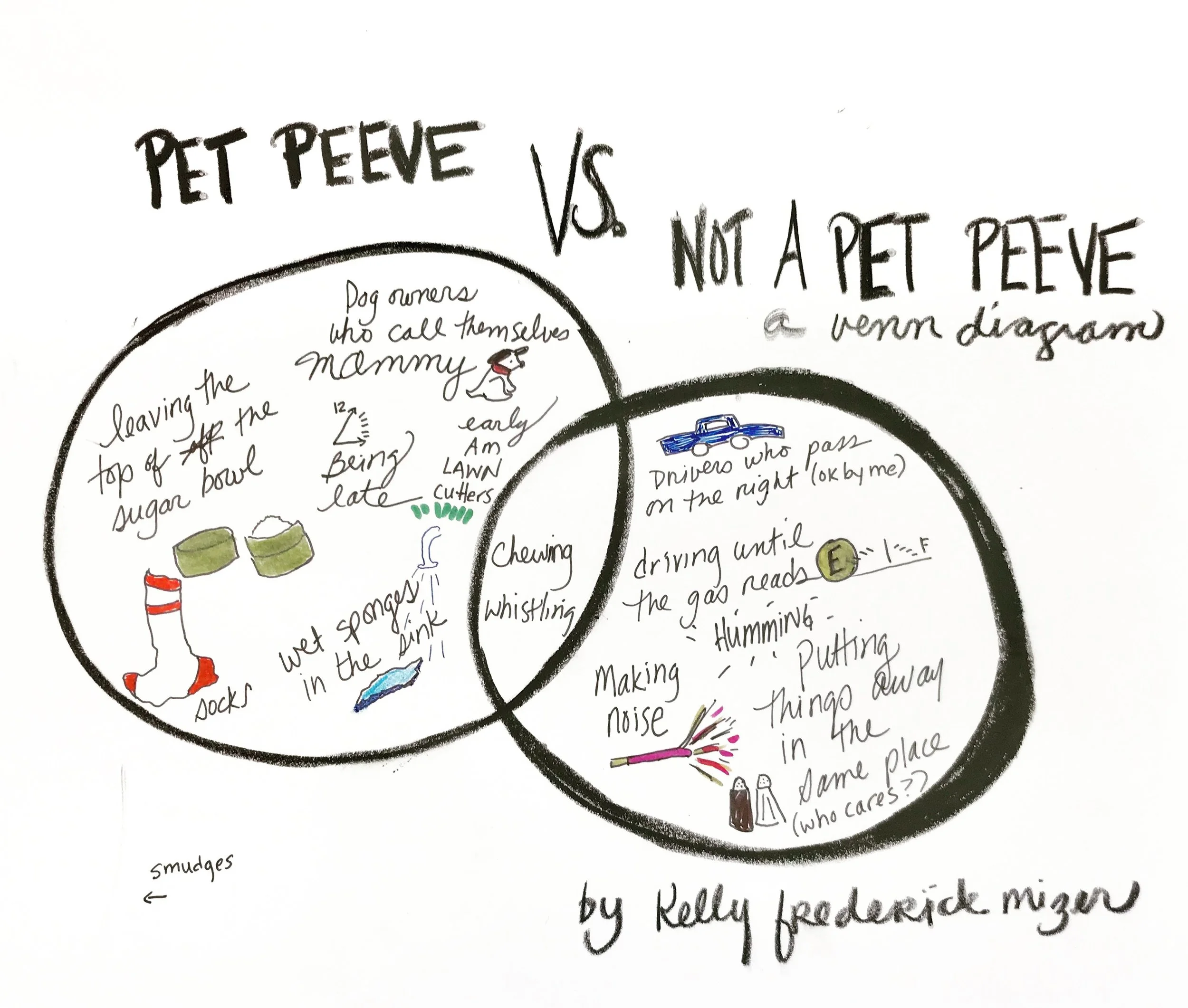 Pet Peeve vs. Not a Pet Peeve, a Venn Diagram 