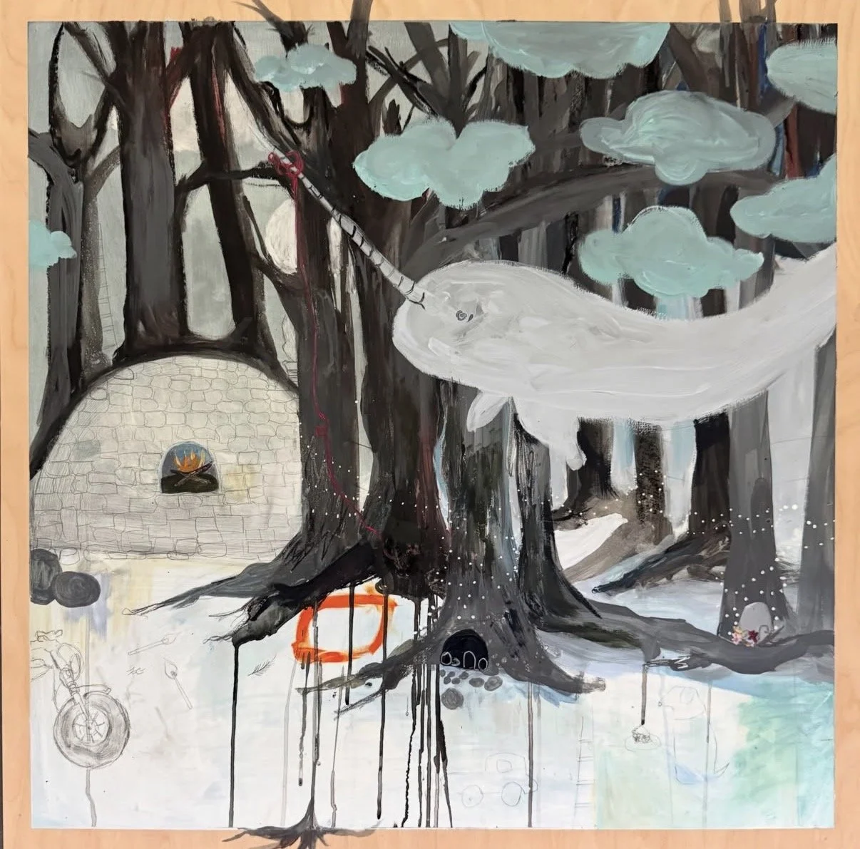 The Narwhal Meditation and Her Fairy Houses | 2026 | SOLD