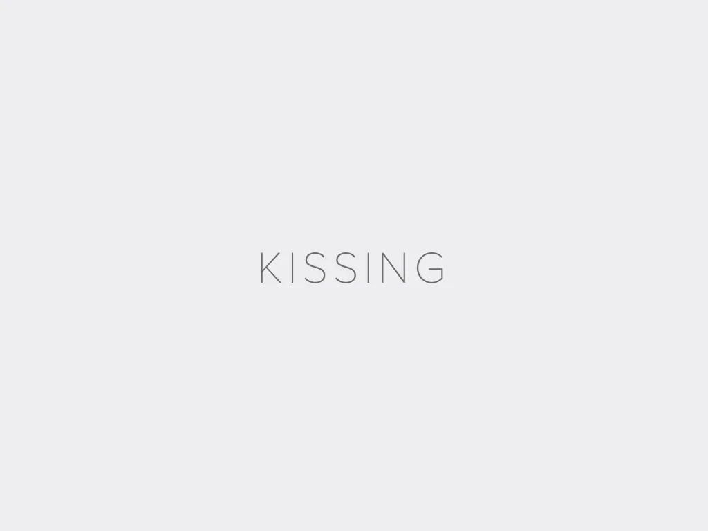 KISSING