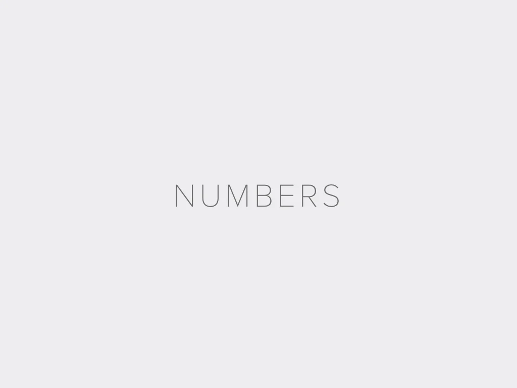 NUMBERS