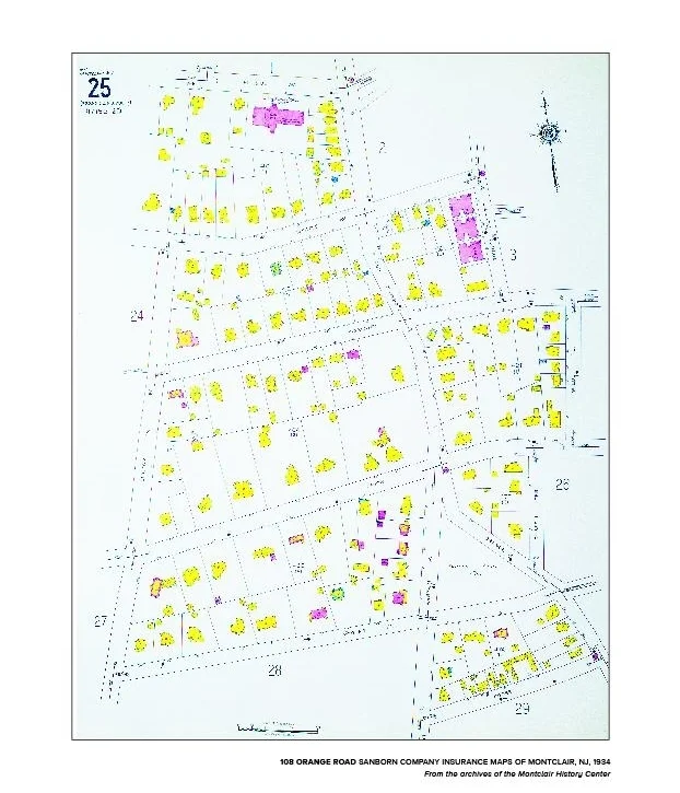 PERSONALIZED 1936 SANBORN COMPANY INSURANCE MAP, poster size is 18” X 24” high and printed on high quality paper. The page will reflect the address of your choice and the poster will be personalized with that address - $100