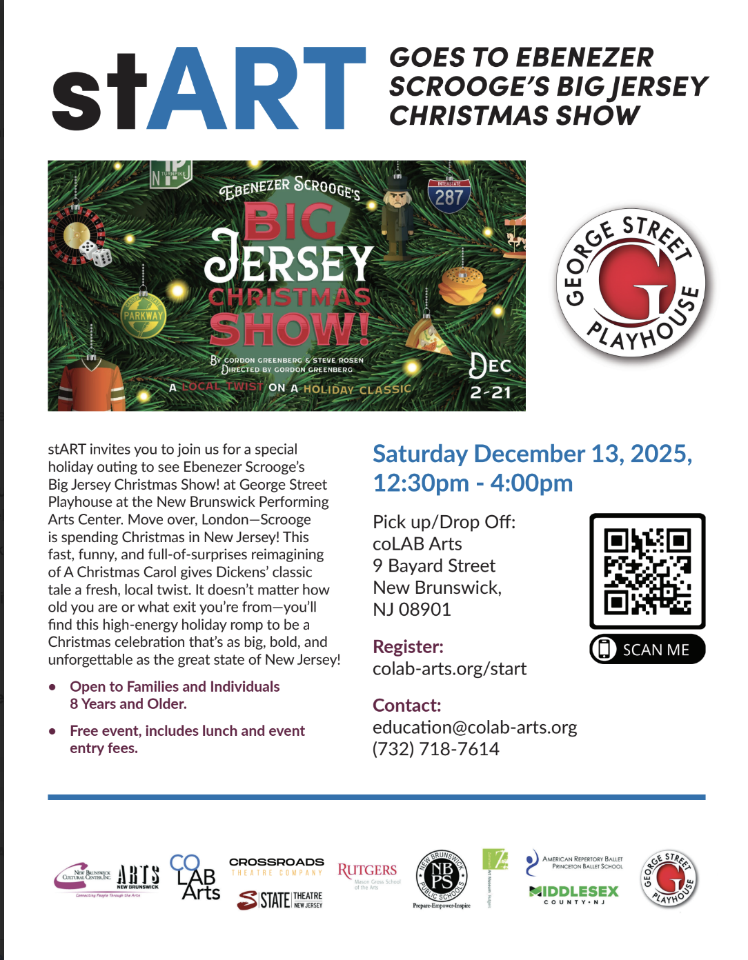  stART Goes to  George Street Playhouse at New Brunswick Performing Arts Center