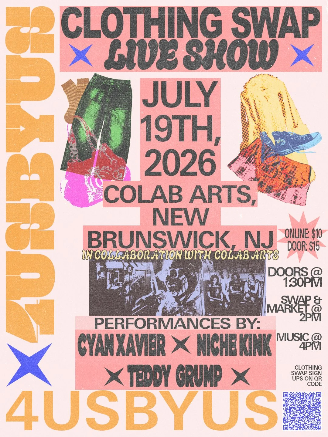 4USBYUS: Clothing Swap, Vendor Market &amp; Live Show