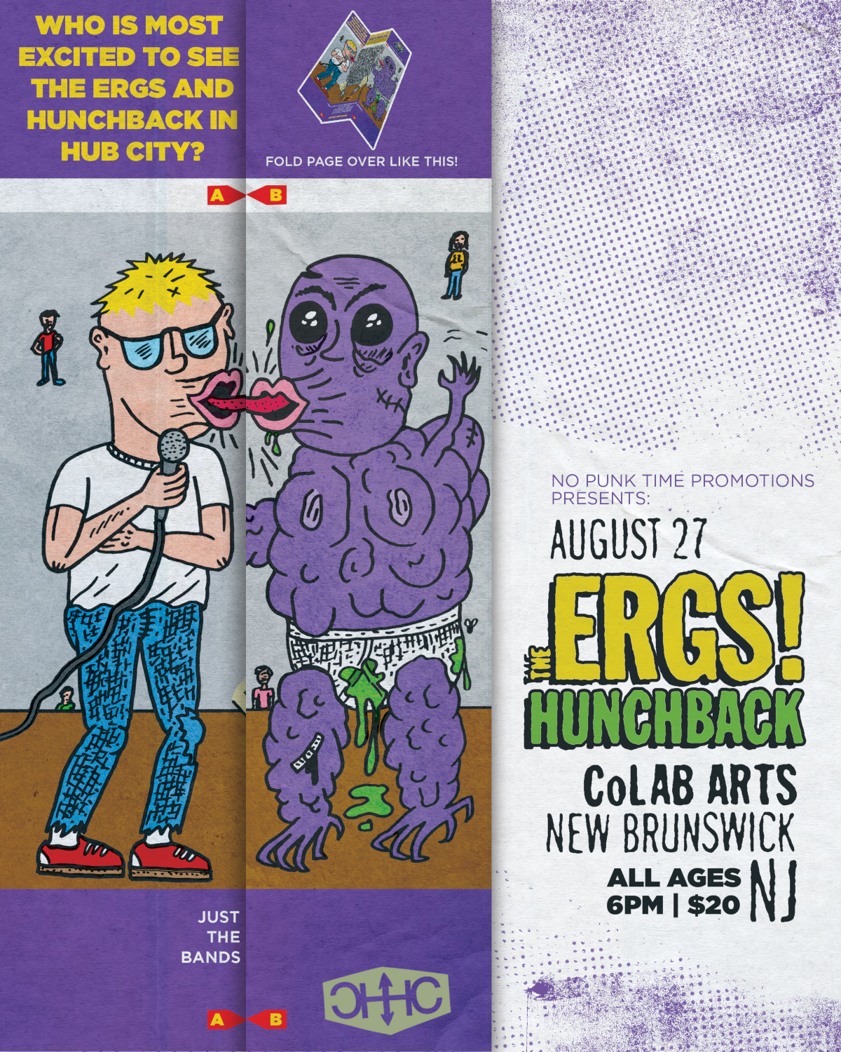 No Punk Time Promotions presents: the ERGS! + Hunchback