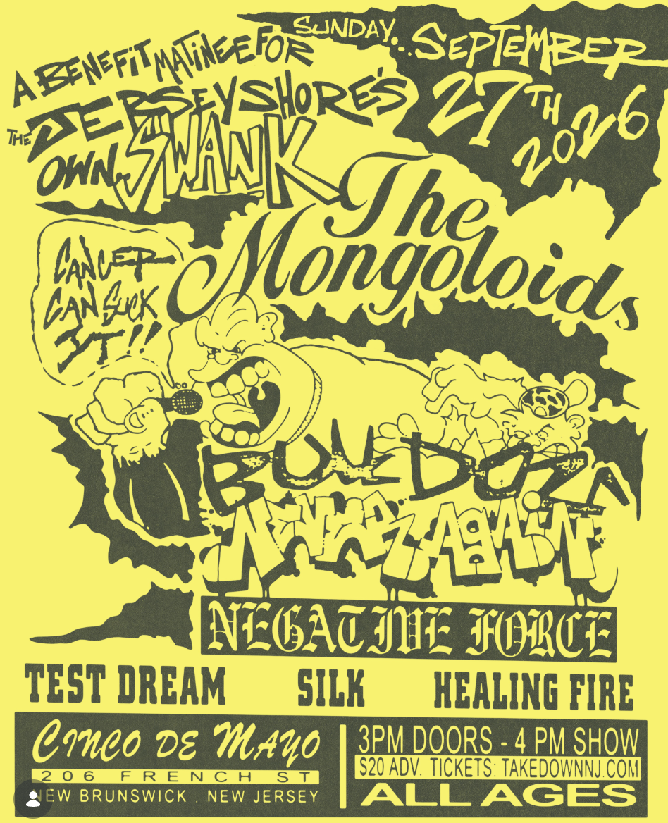 The Mongoloids, Bulldoze, Never Again, Neg Force