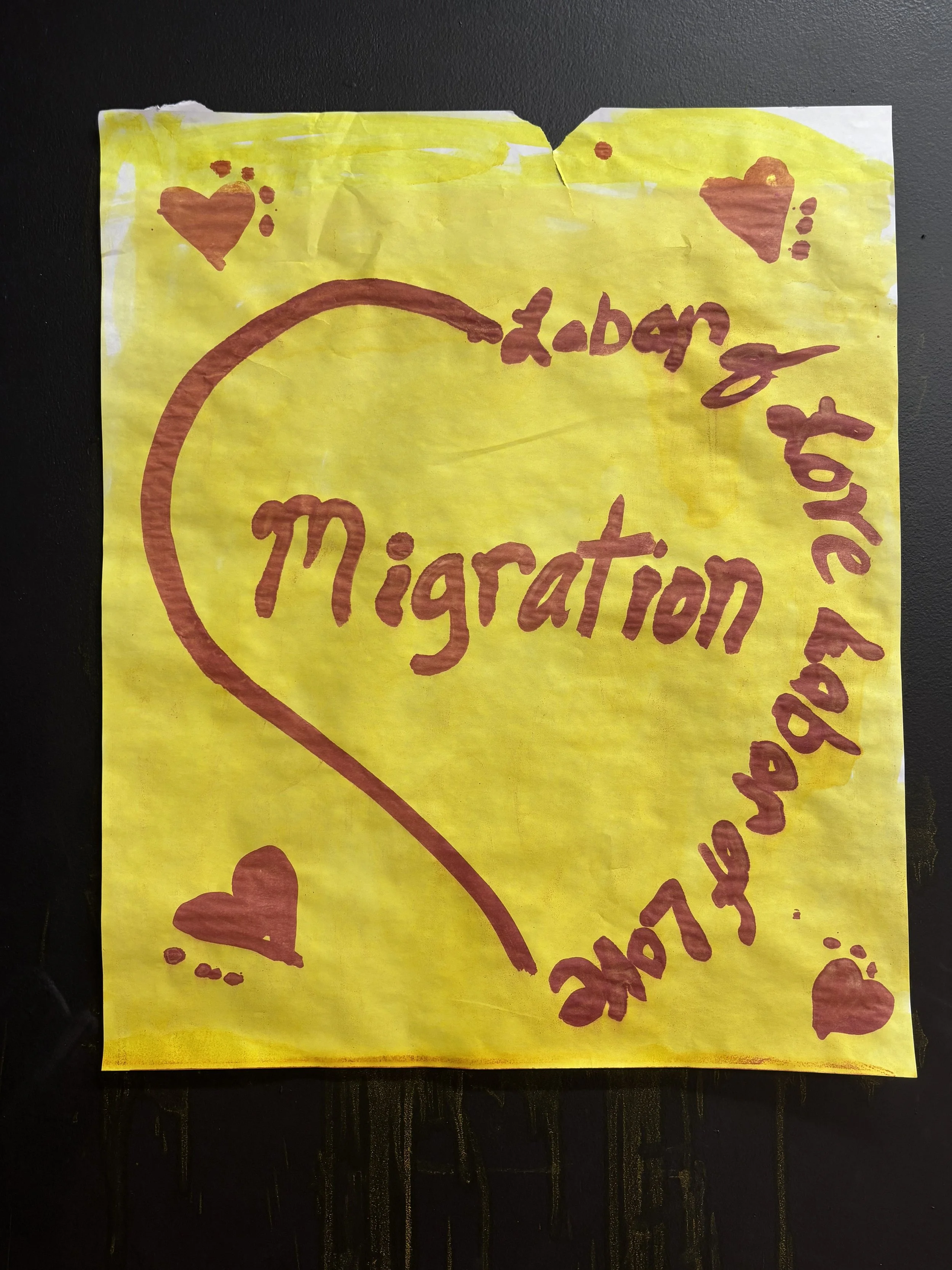 Migration is Labor of Love Secret Message