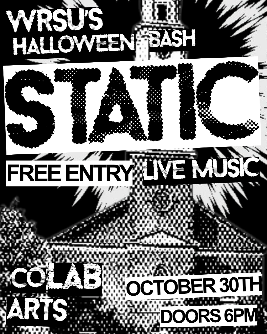 2026-10-30 WRSU presents STATIC: Sharp Pins, Good Flying Birds, and more!