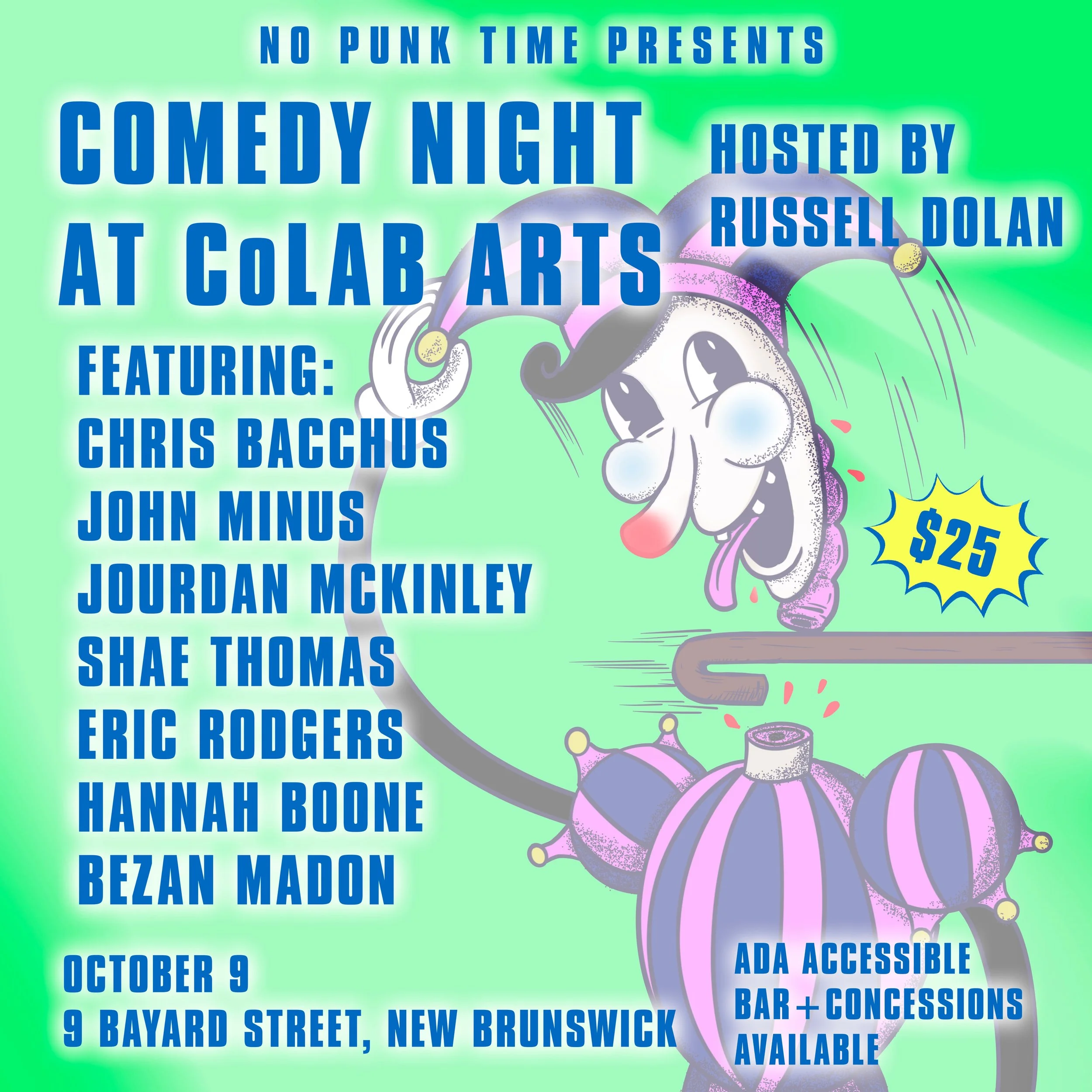 2026-10-09 No Punk Time - Comedy at coLAB Arts