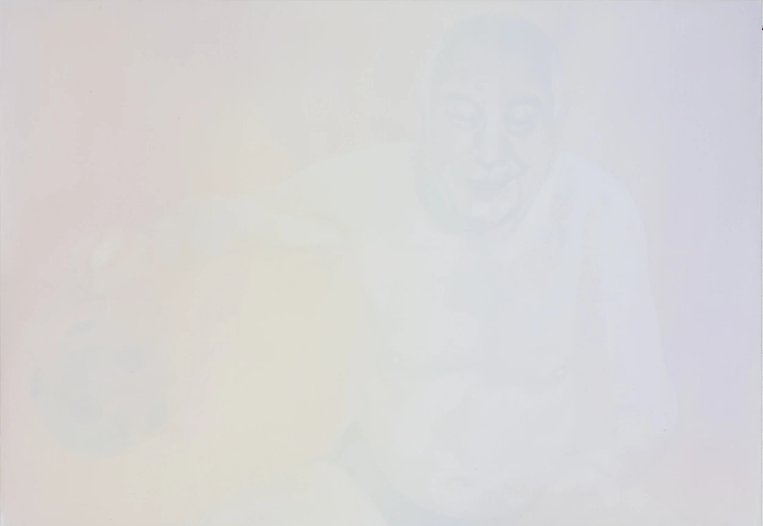 Luc Andrié, "Globe (1)", huile sur toile, 135 x 94 cm, 2016