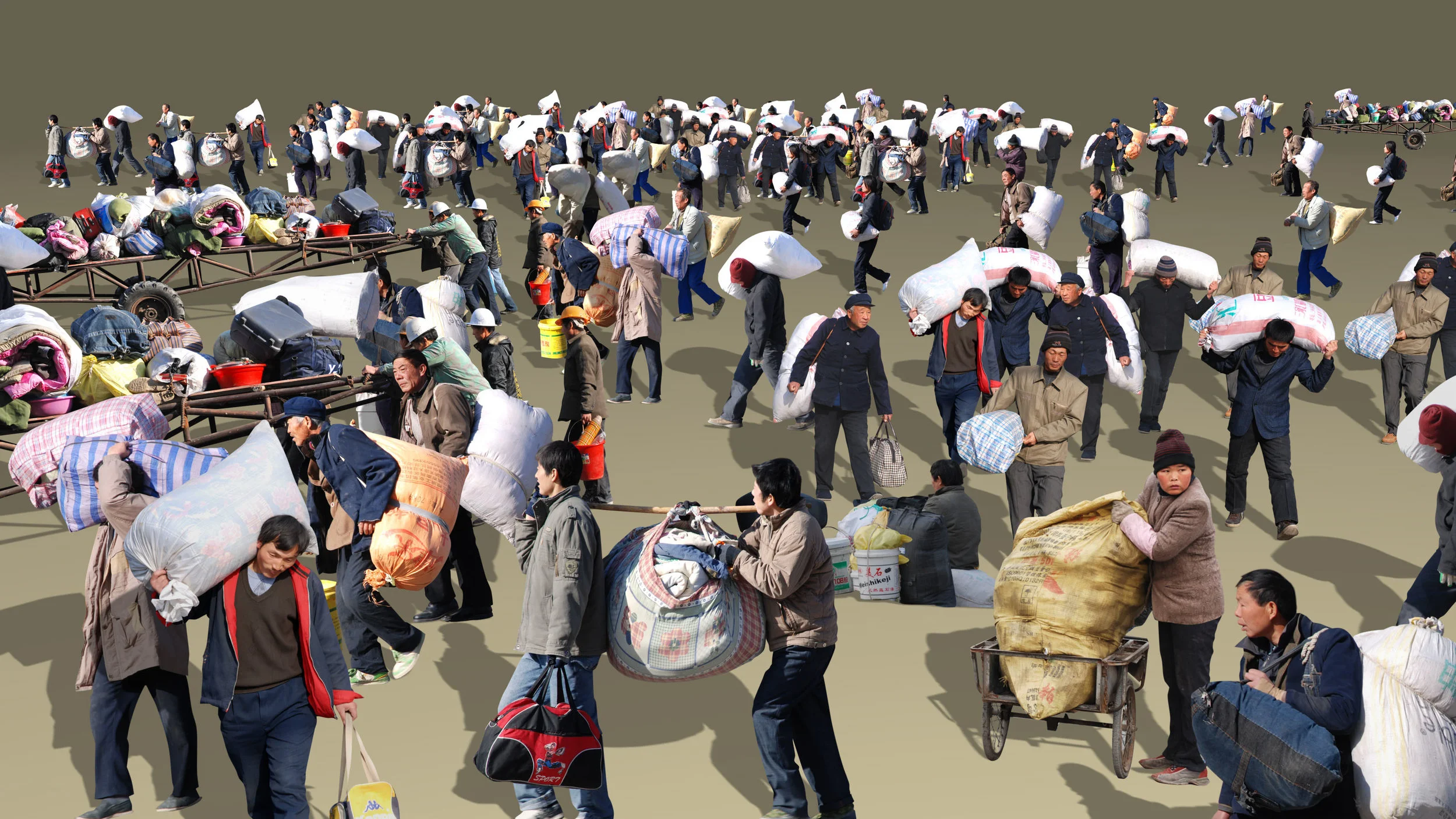 Peter Aerschmann, "FROM A TO B", 2010, HD video, 12 min loop, no sound (location: Beijing), 2010, éd. 5+1AP