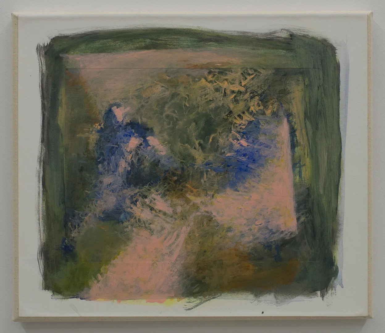 David Moses, "Ohne Titel (LW.GM.30.35.0007)", d'après "Le Cabinet du docteur Caligari", acrylique et gravure sur toile, 2016.