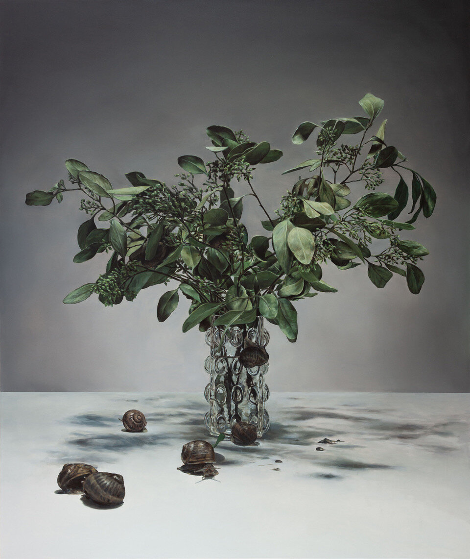 Damien Cadio, Épreuve du vivant, huile sur toile, 160x190 cm, 2019 © Damien Cadio