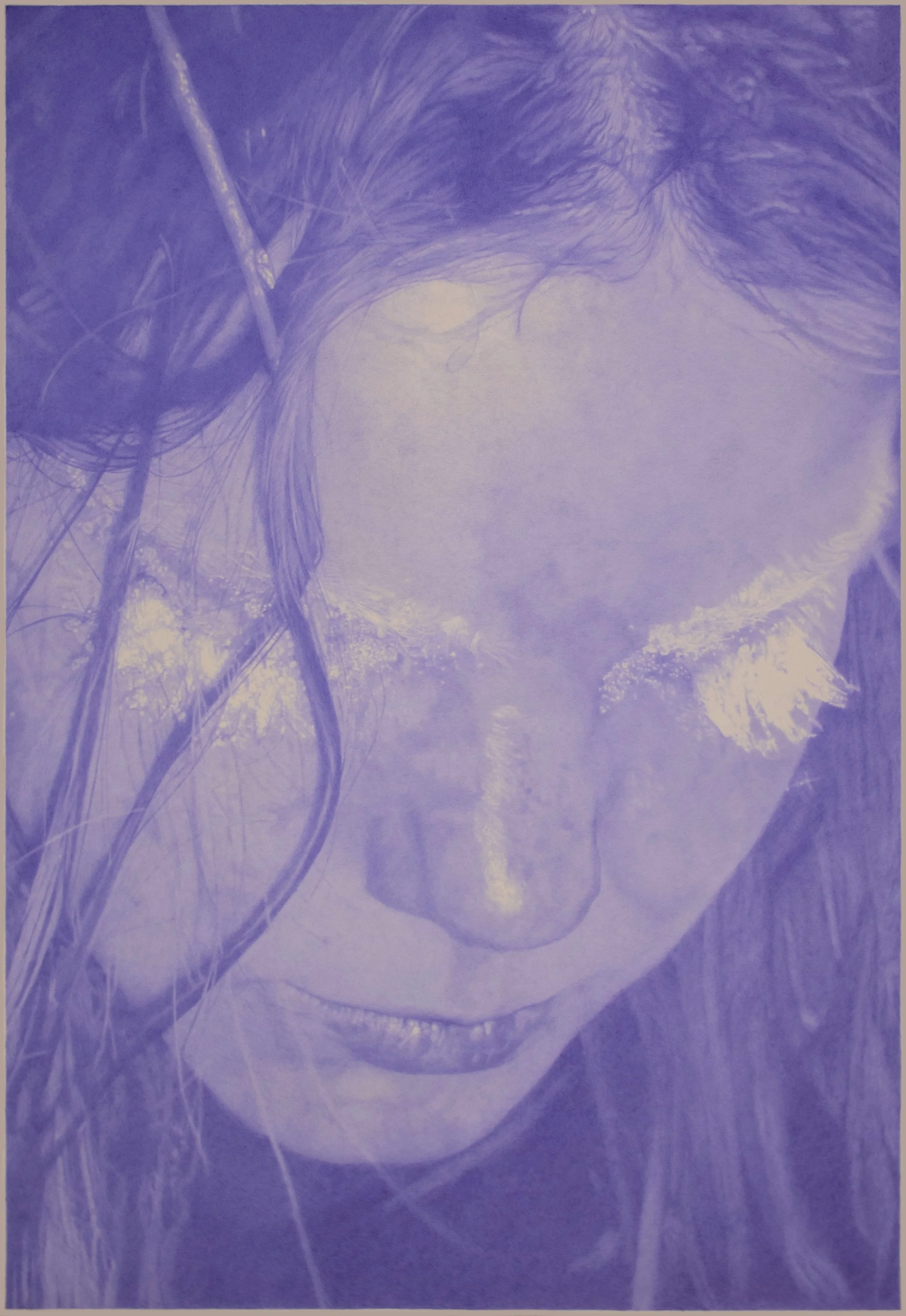 Robin Wen, "Portrait", 2026, Stylo à bille sur papier, 180 x 130 cm (Copy)