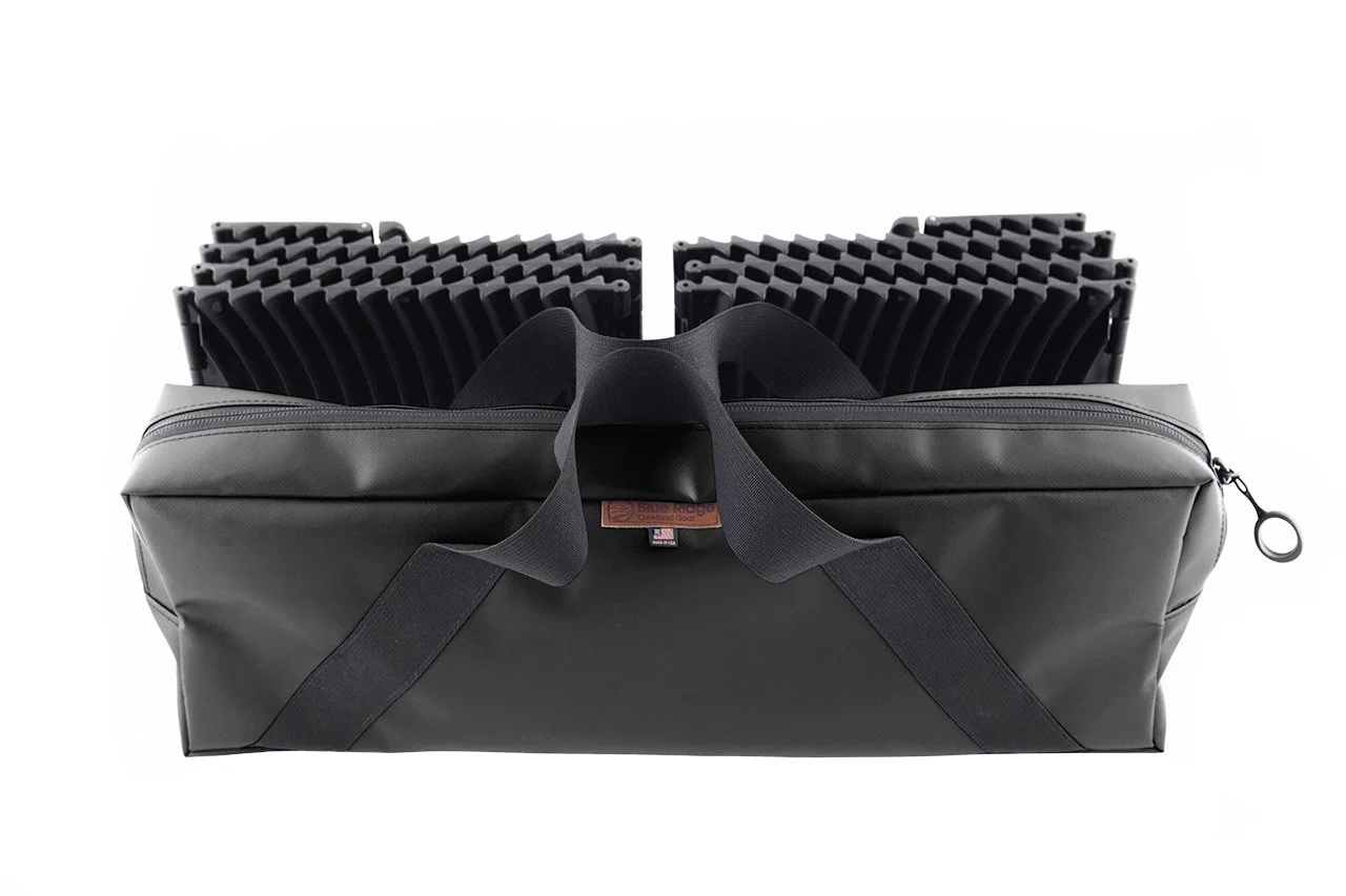 Each GoTreads bag will hold one set, or two GoTreads Traction Mats.