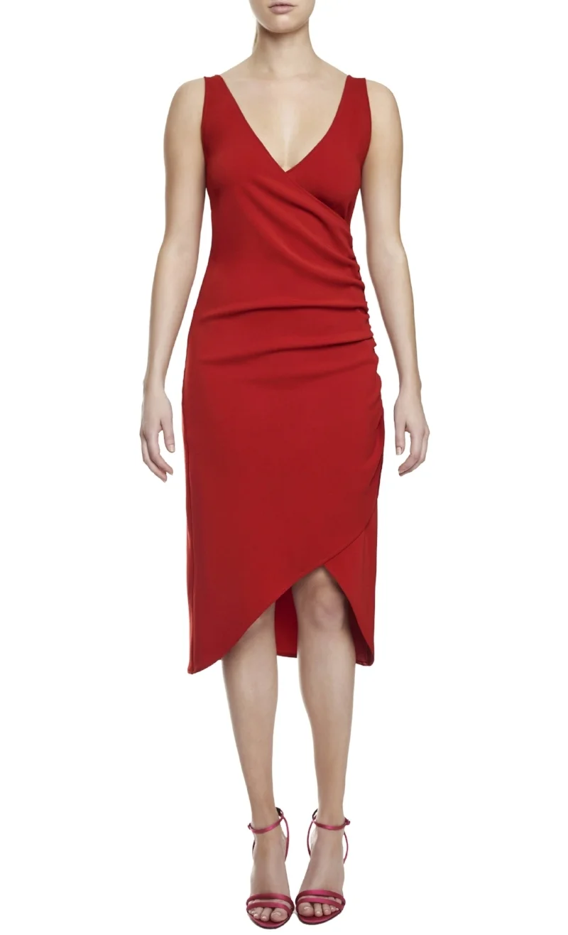 red dress
