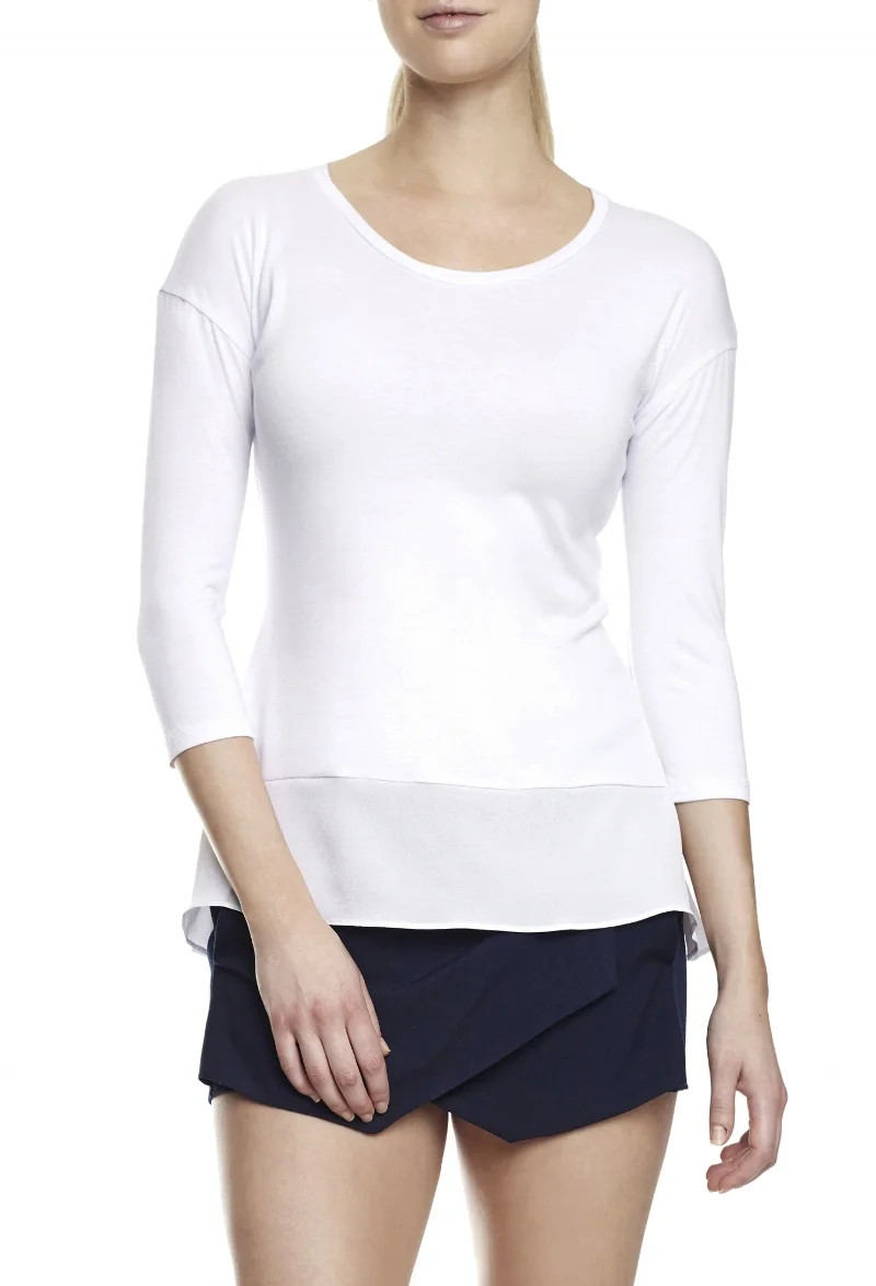 white tee