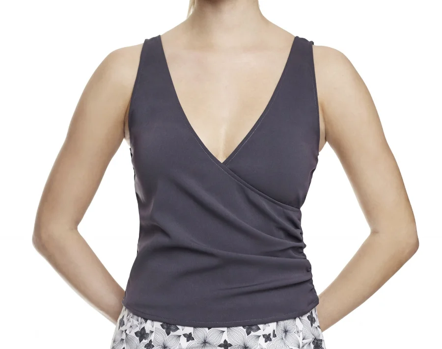 grey crop top