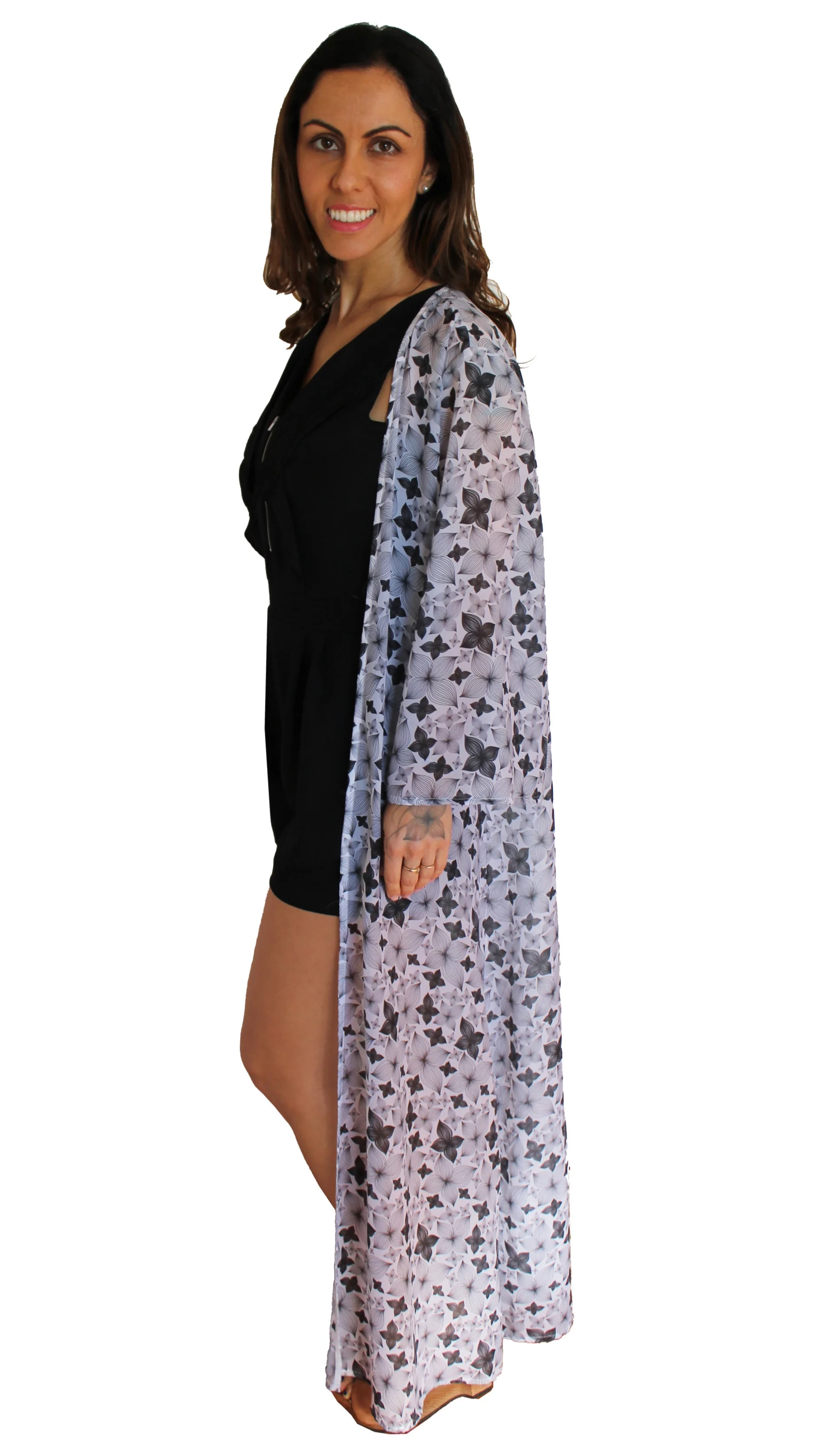 floral duster vest