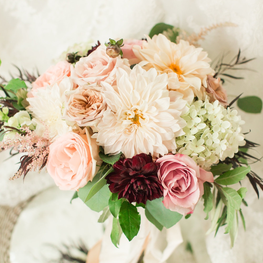 Burgundy & Pink Autumn Wedding