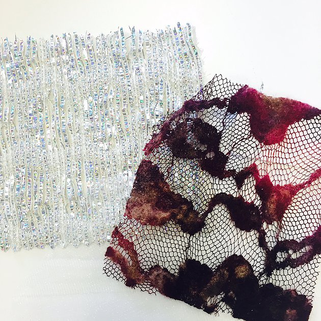 Fabric Swatches in gorgeous textures and colors were shared during designer interviews. There are going to be some amazing fabrics and colors coming down the runway in the Fall/Winter 2016 Collections! 